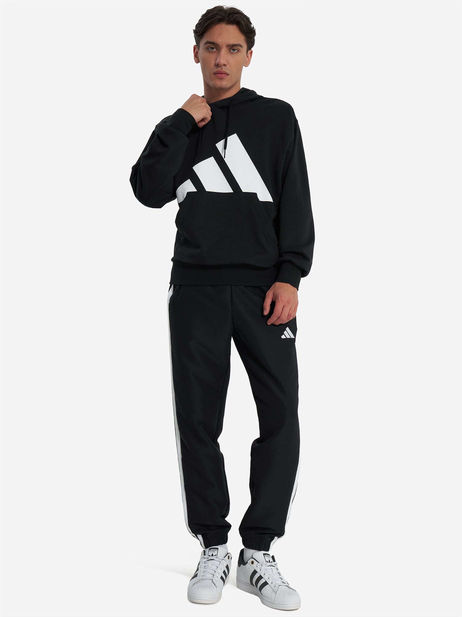 фото Худи мужское adidas, черный