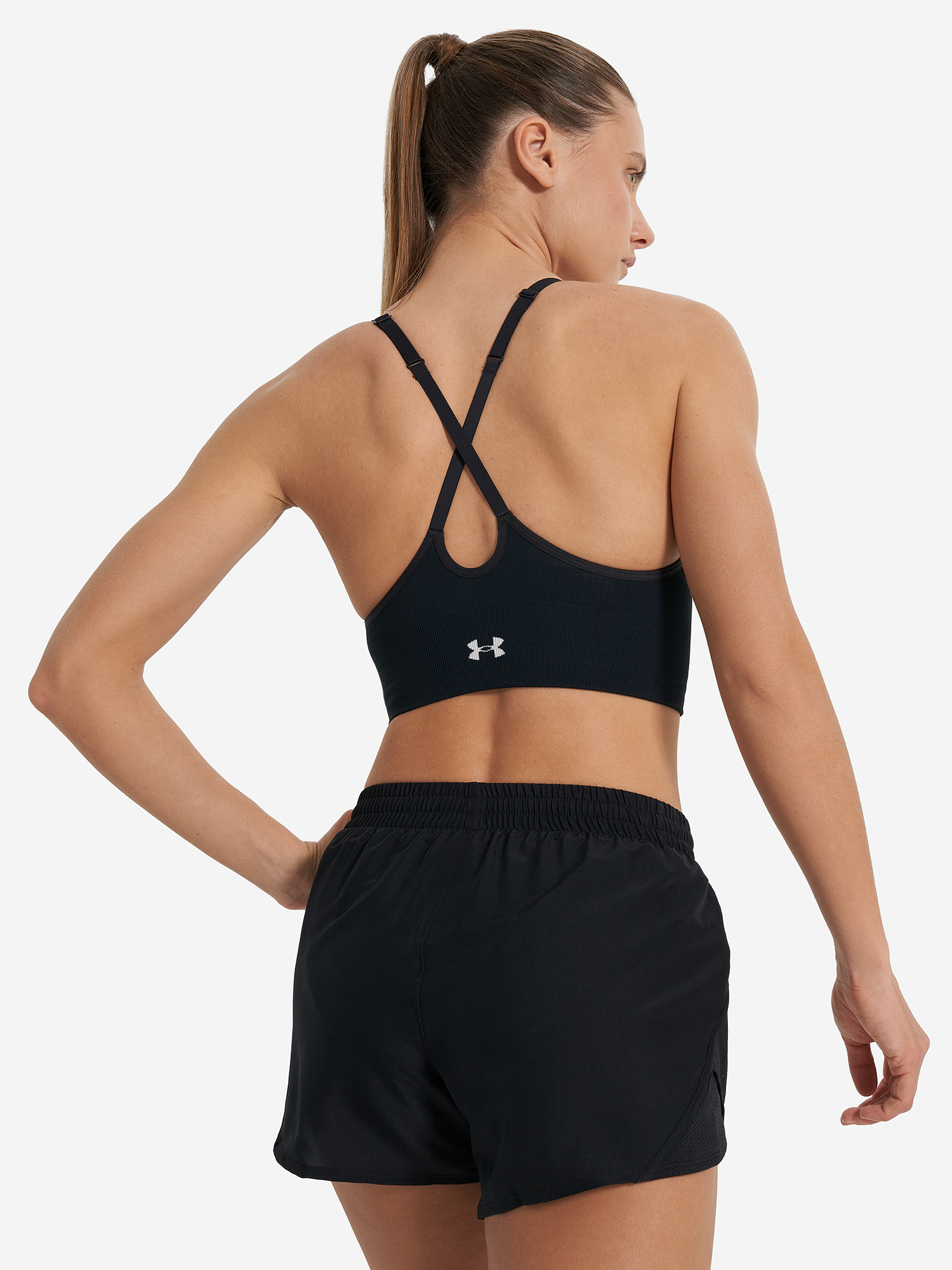 фото Спортивный топ бра under armour vanish, черный