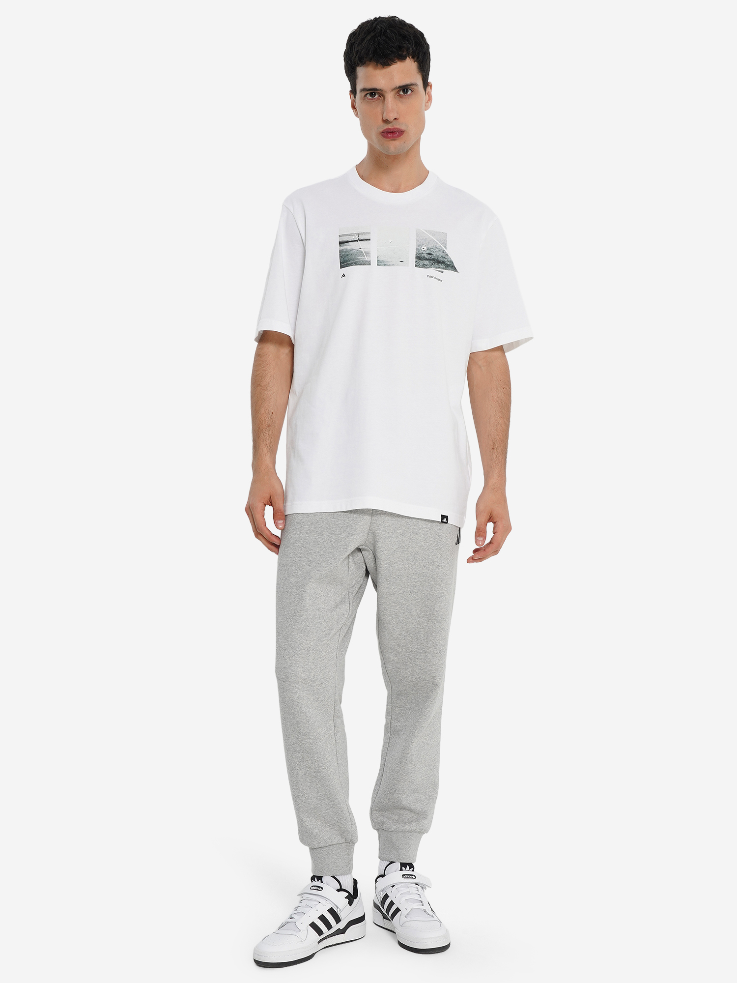 фото Брюки флисовые мужские adidas feelcozy, серый