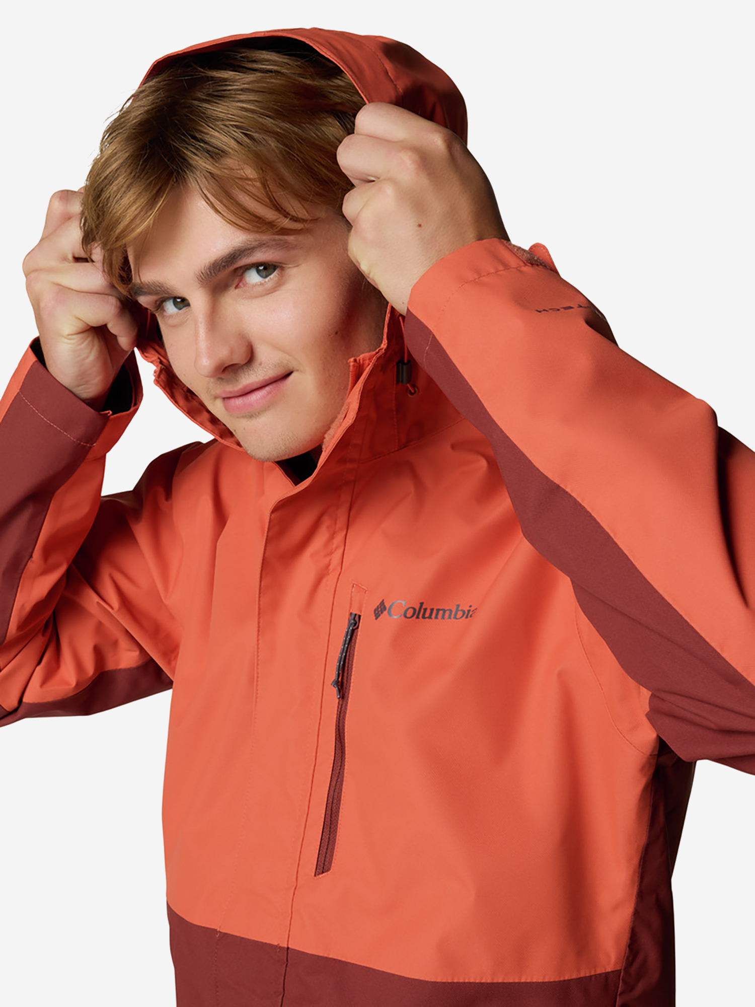 фото Куртка мембранная мужская columbia hikebound ii jacket, оранжевый