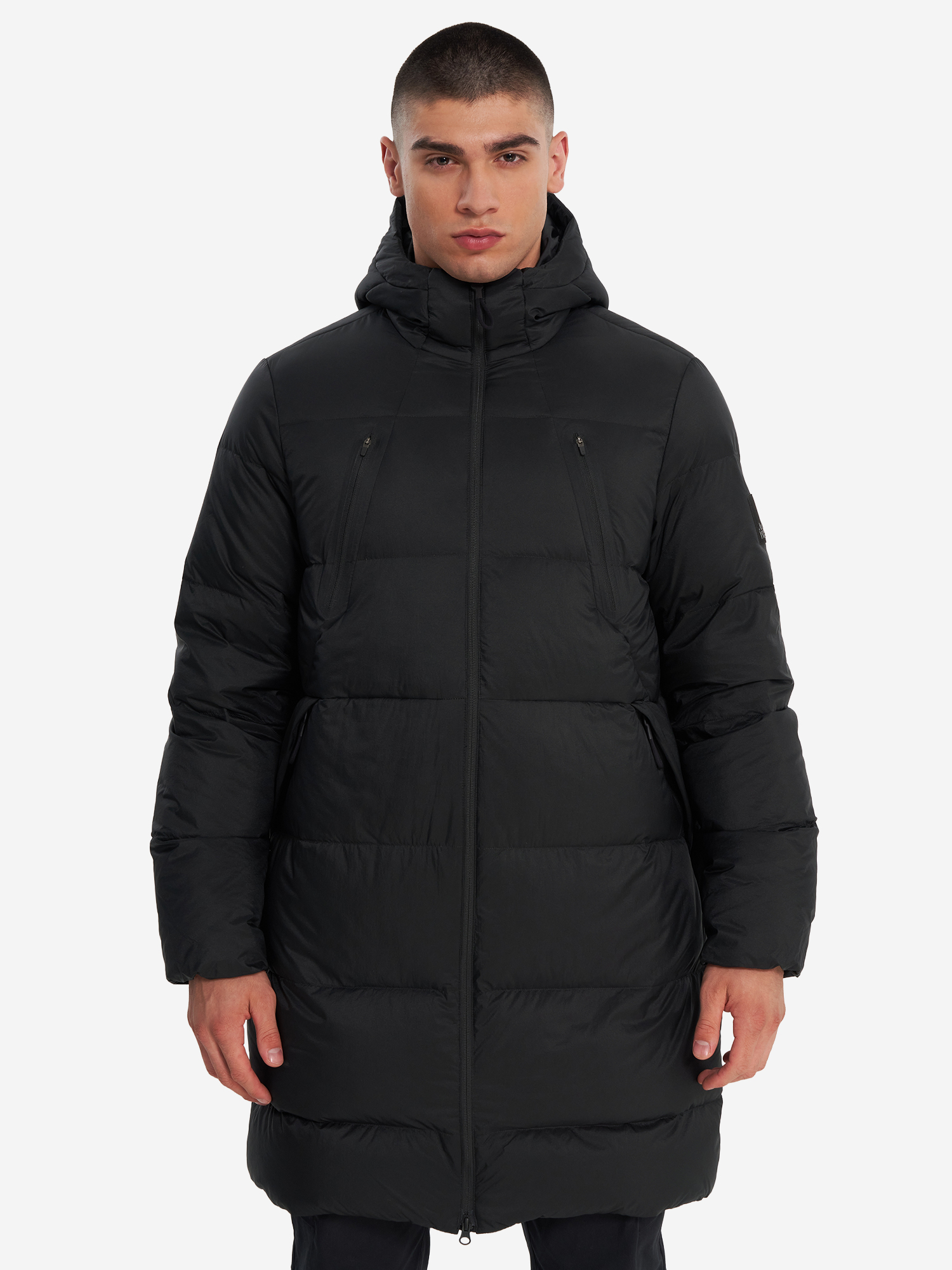 фото Пуховик мужской jack wolfskin wandermood, черный