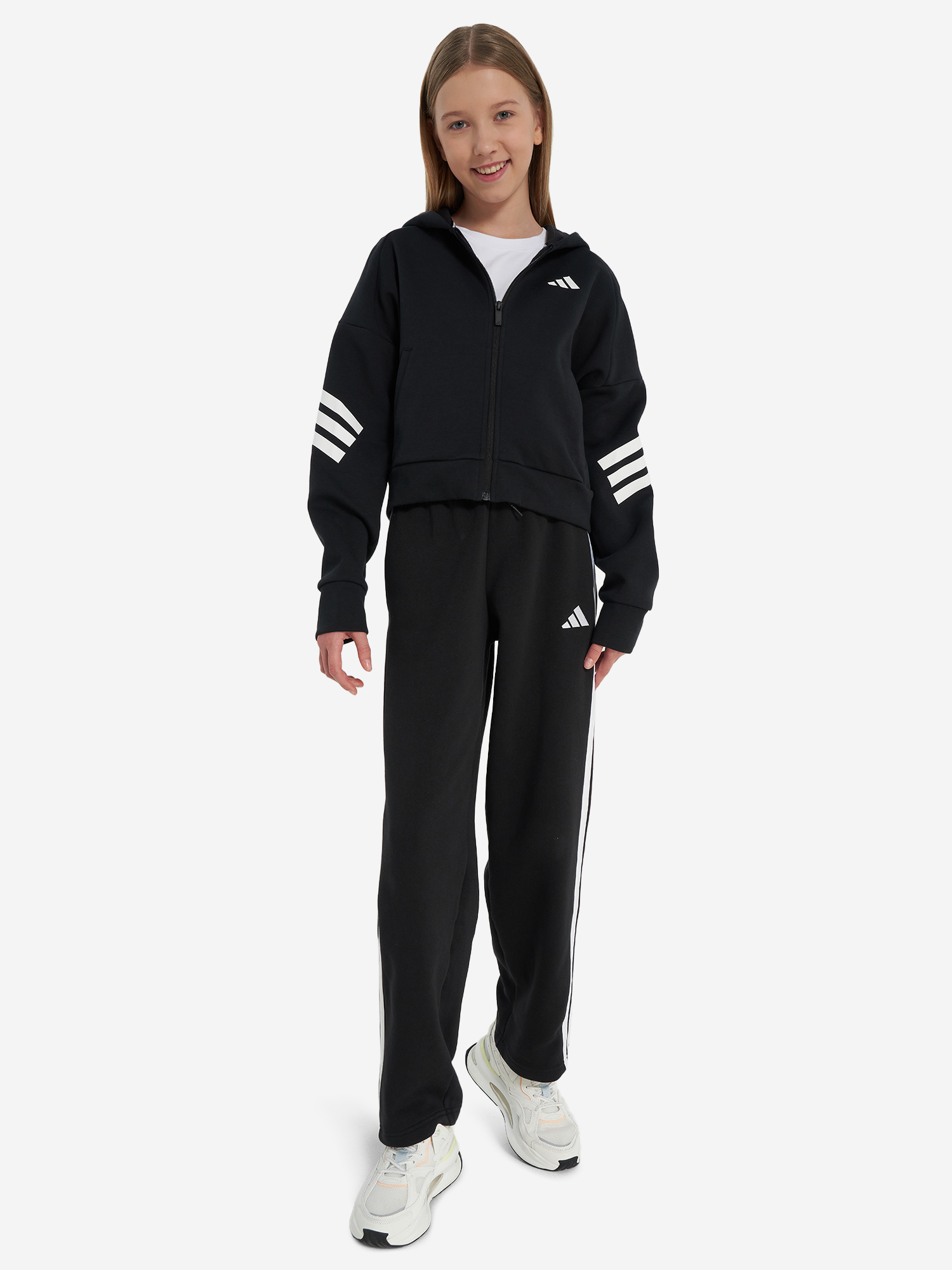 фото Толстовка для девочек adidas, черный