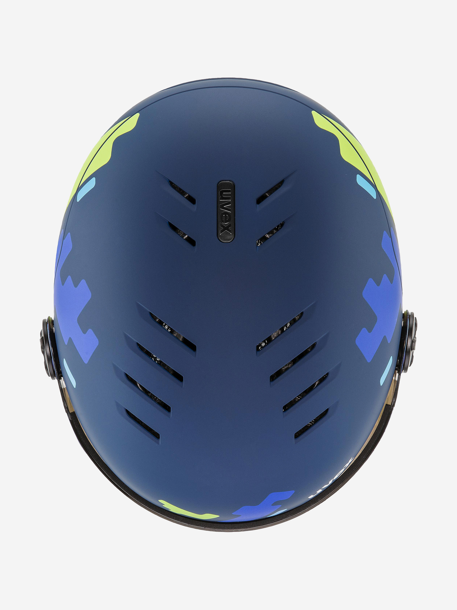 фото Шлем детский uvex rocket visor, синий