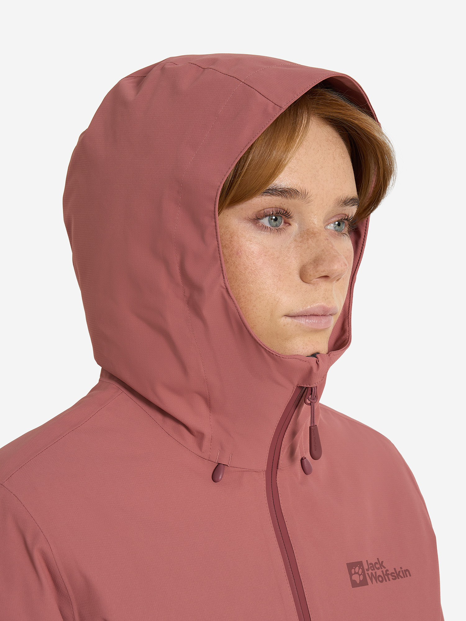 фото Куртка утепленная женская jack wolfskin wisper, красный