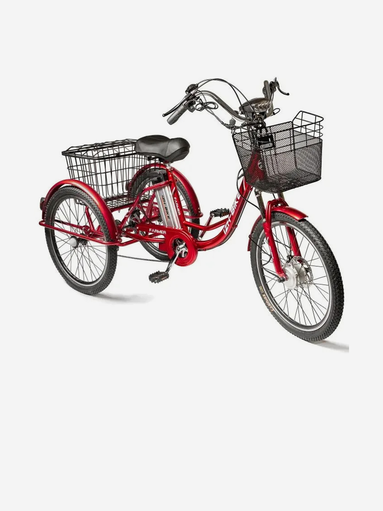 Трехколесный электровелосипед для взрослых Izh-Bike (Иж-Байк) Фермер 24", Красный
Трехколесный электровелосипед для взрослых Izh-Bike (Иж-Байк) Фермер 24", Красный