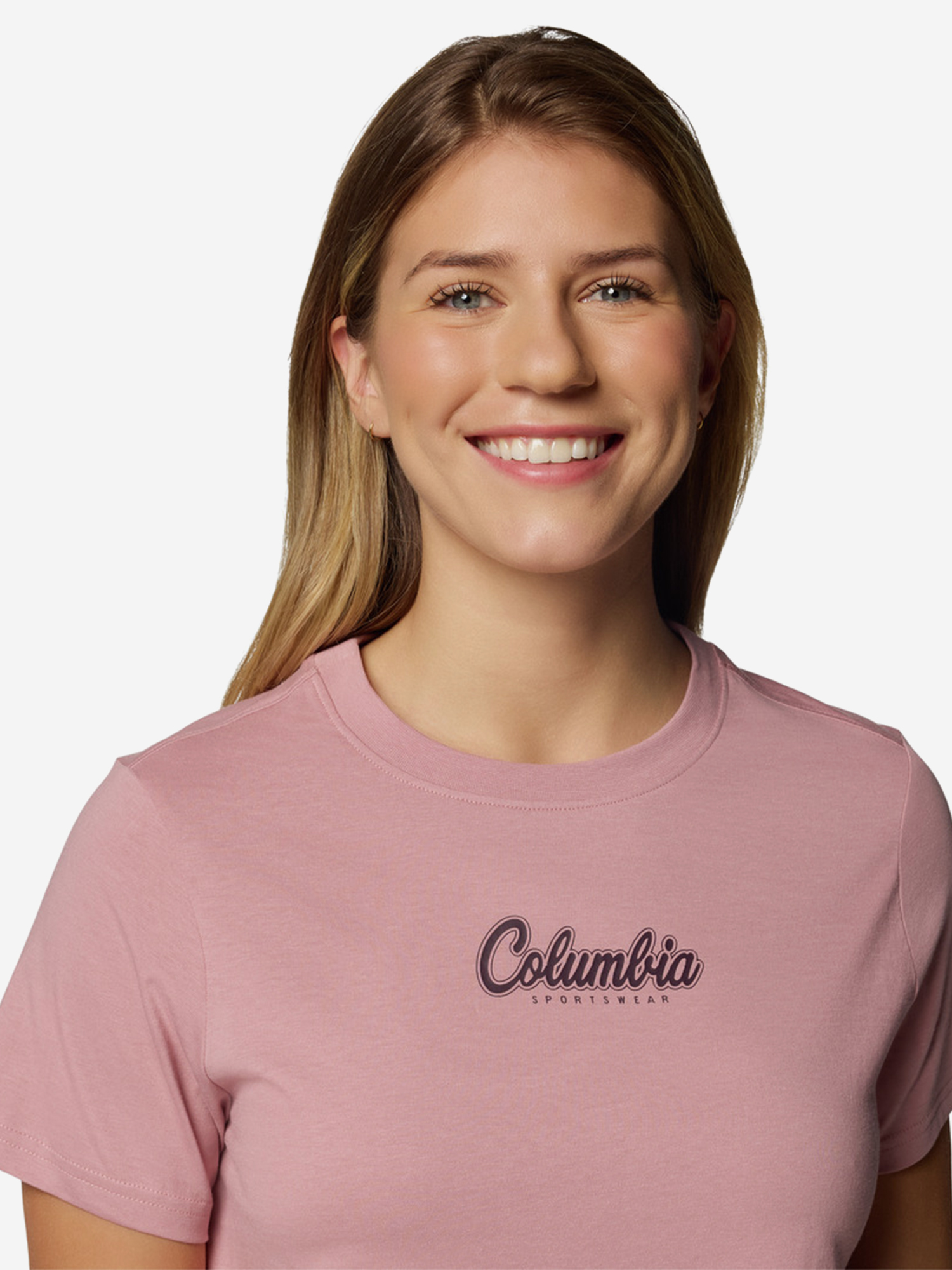 фото Футболка женская columbia rolling bend graphic ss, розовый