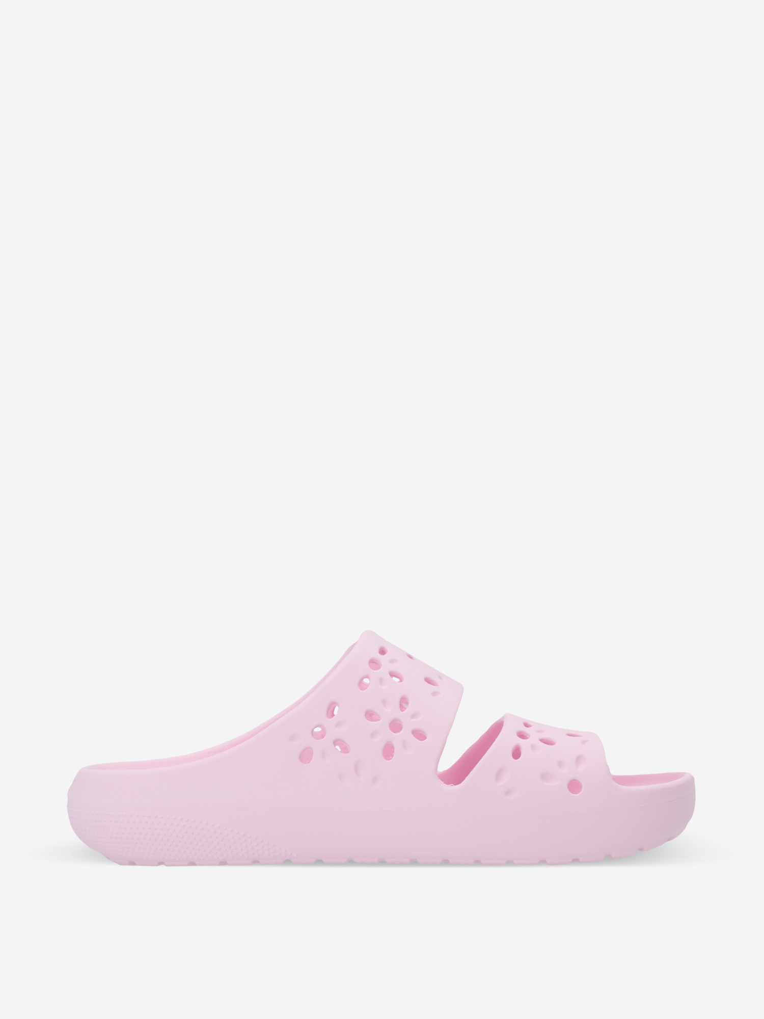 фото Шлепанцы женские crocs classic floral cut out, розовый