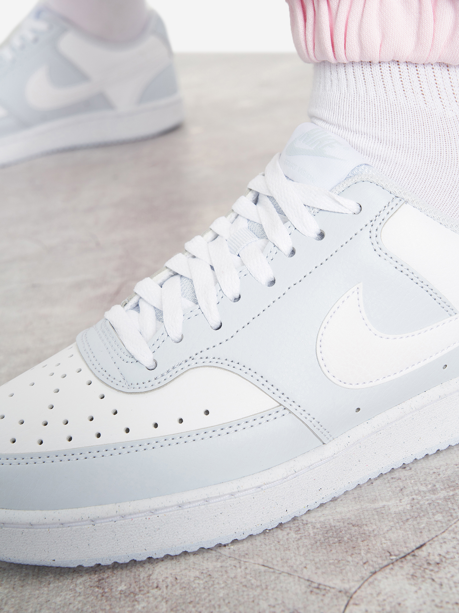 фото Кеды женские nike court vision low next nature, белый