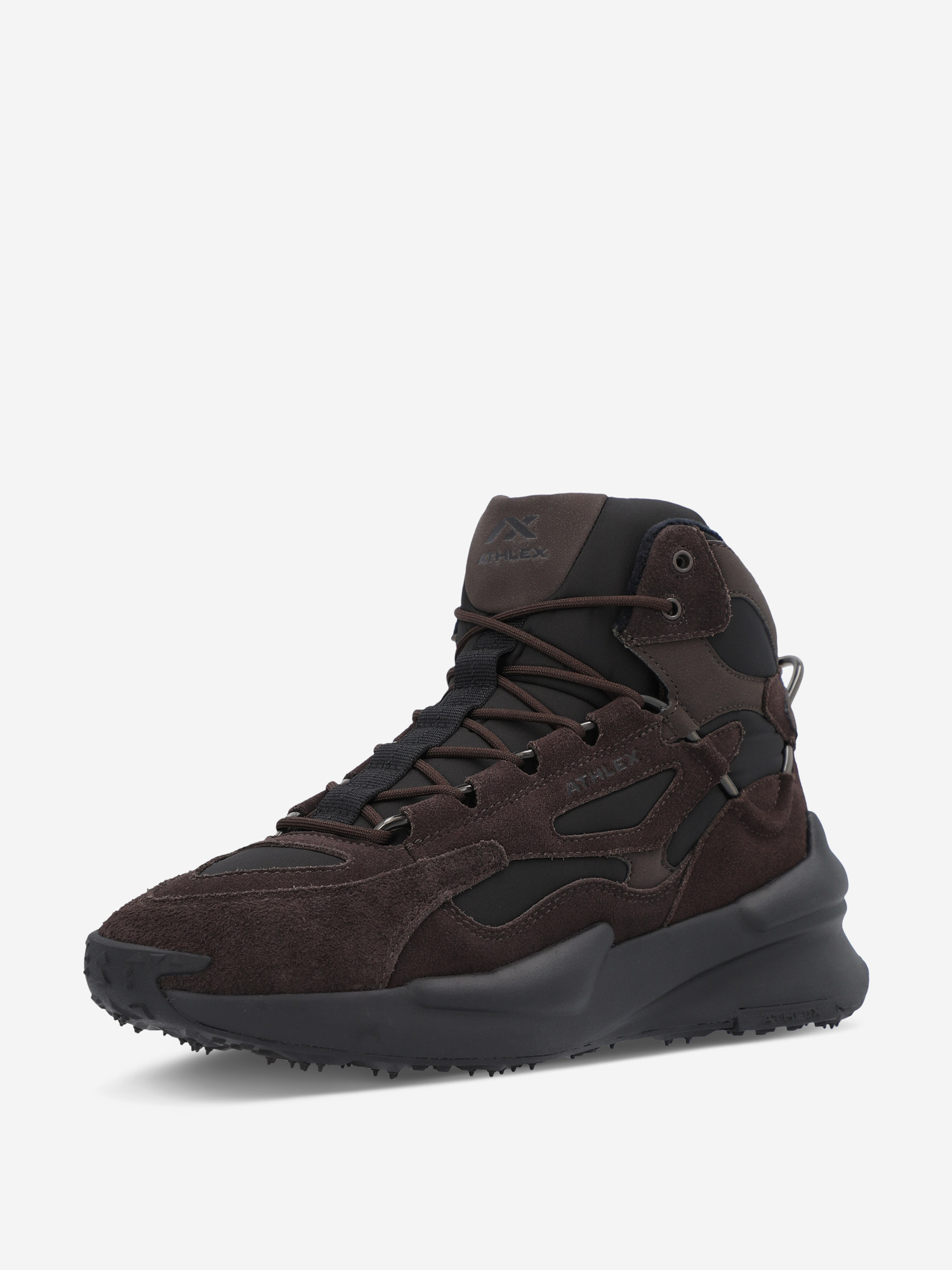 фото Ботинки утепленные мужские athlex fuse mid, коричневый