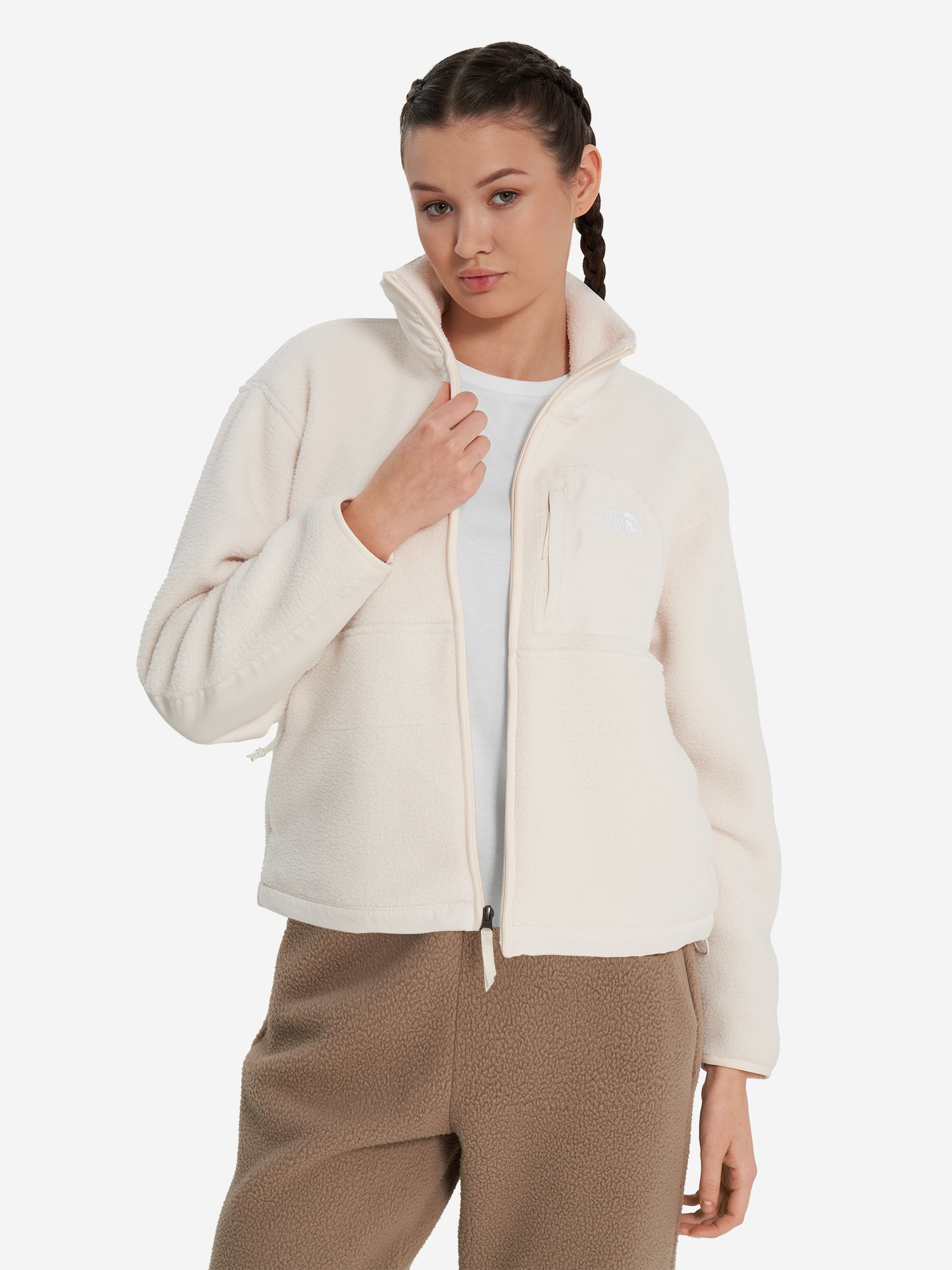 фото Толстовка женская the north face yumiori, бежевый