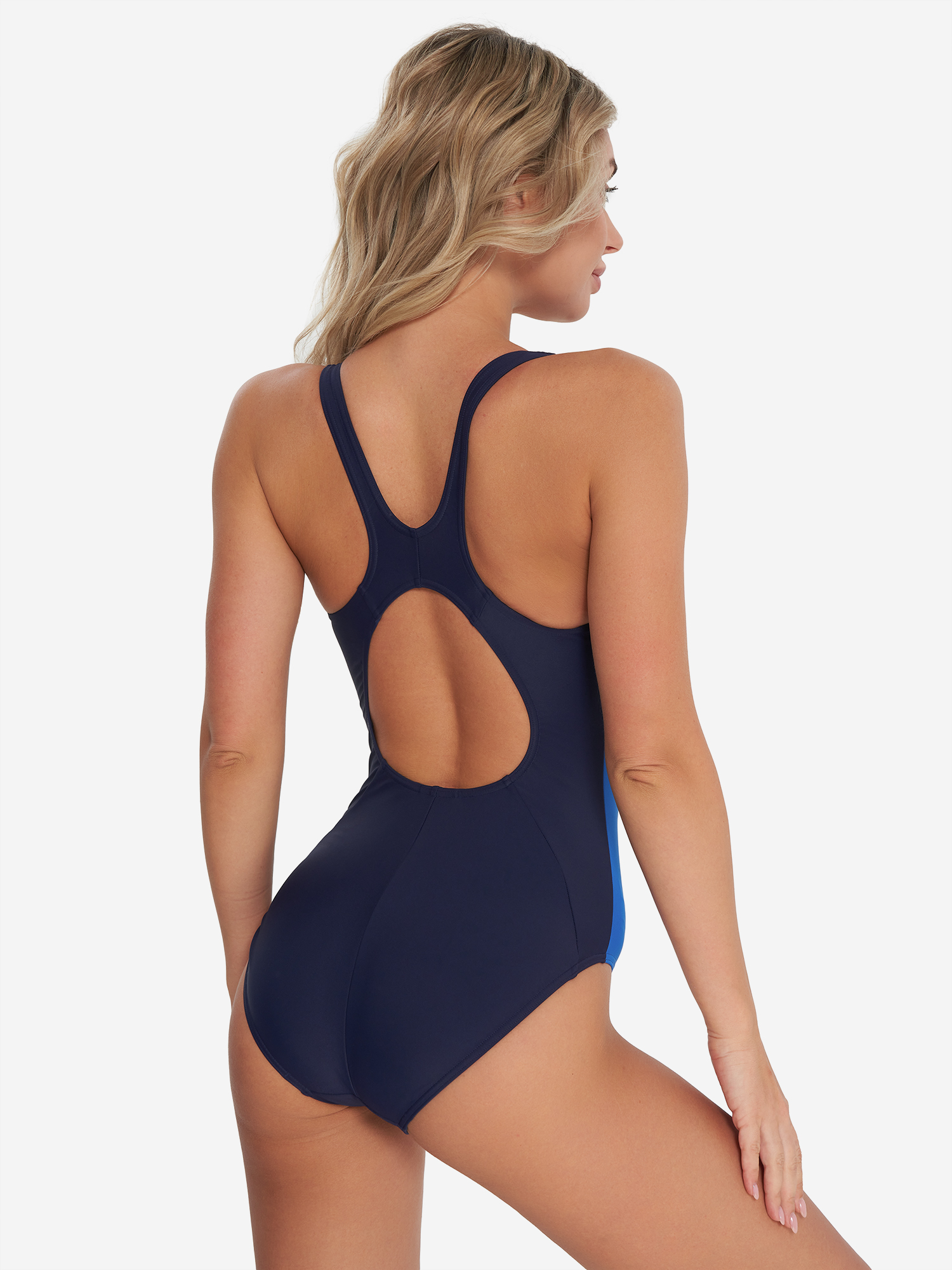 фото Купальник слитный женский speedo, синий