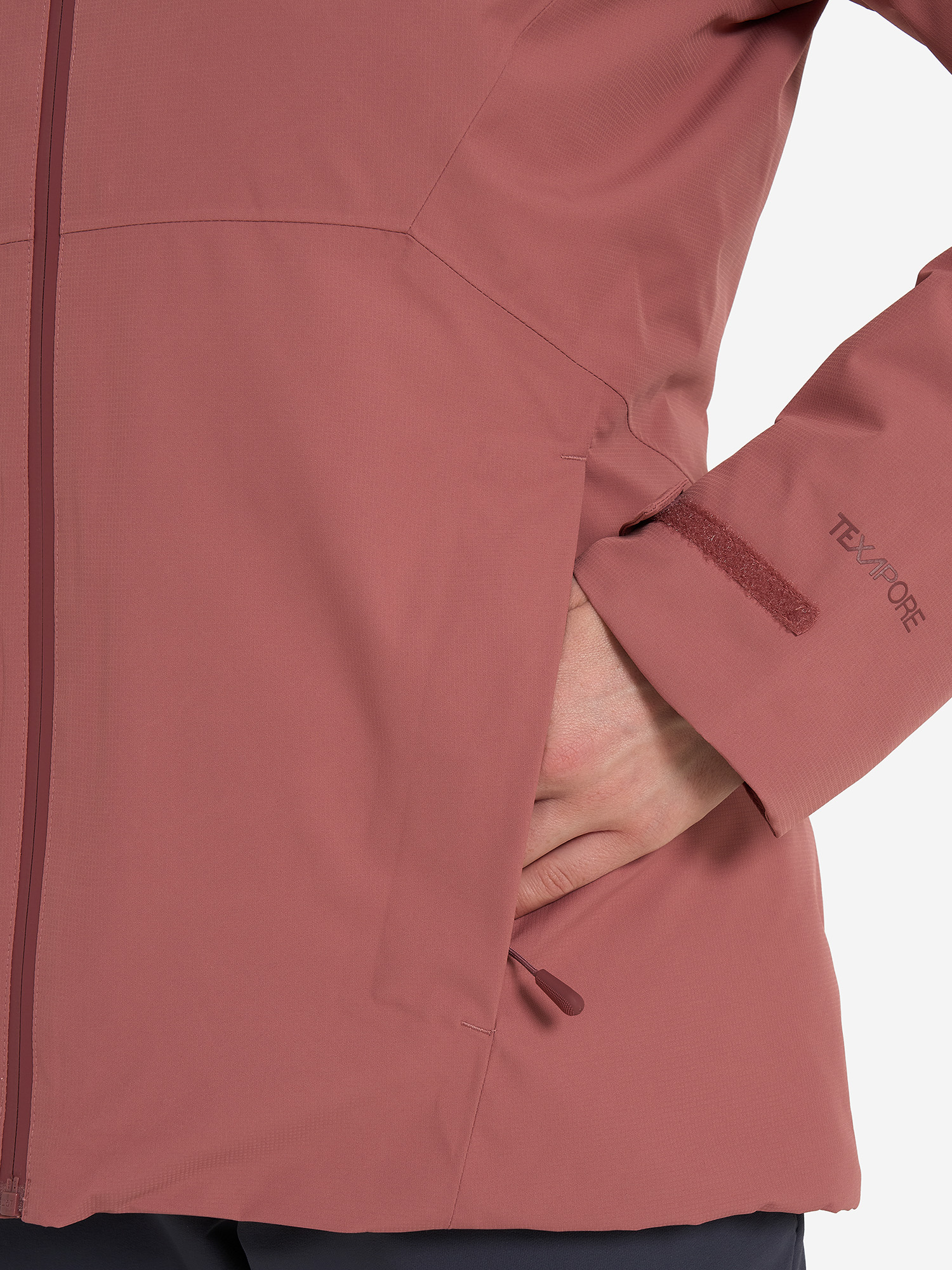 фото Куртка утепленная женская jack wolfskin wisper, красный