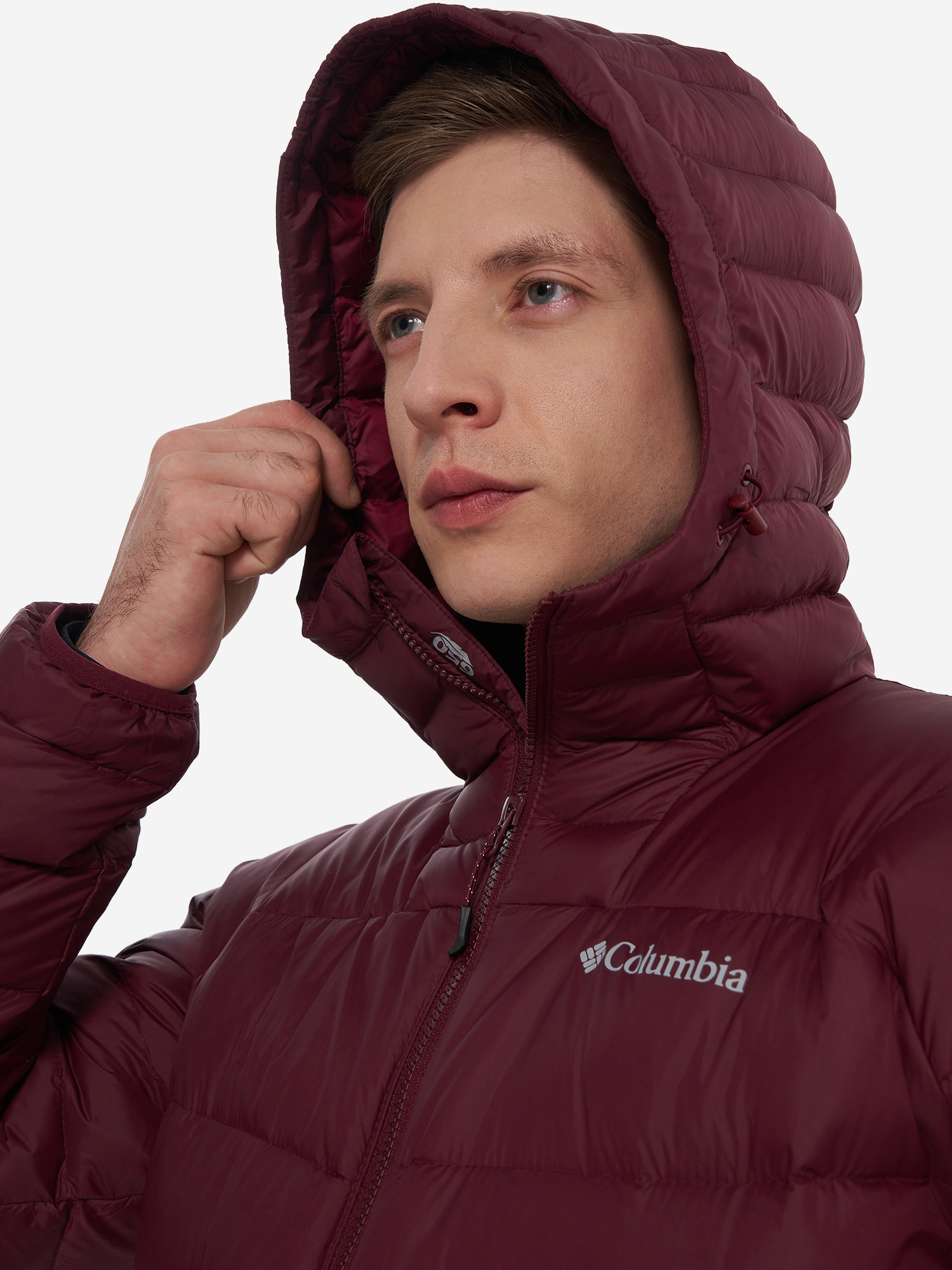 фото Пуховик мужской columbia centennial creek iii down hooded jacket, красный