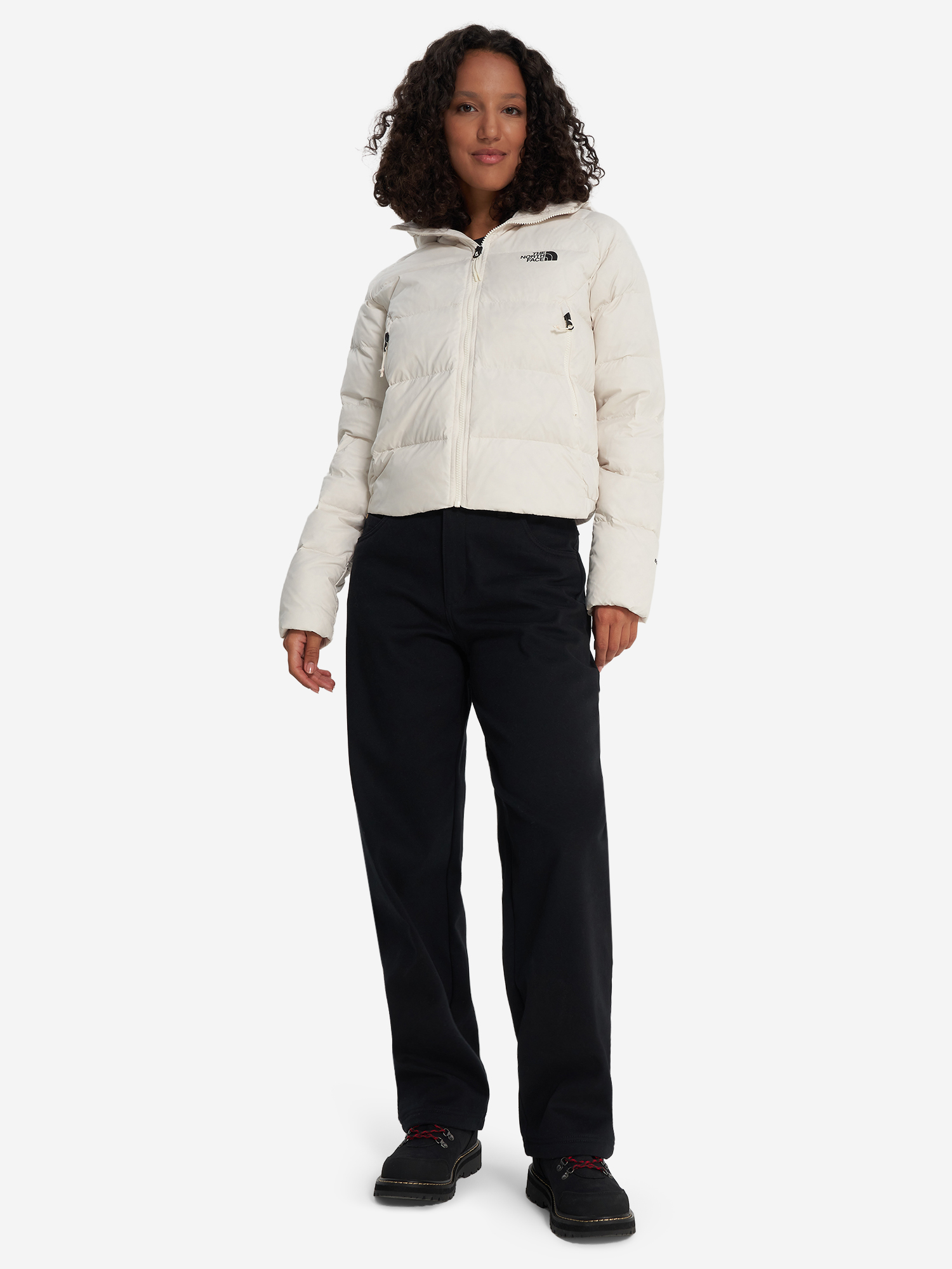 фото Пуховик женский the north face hyalite, бежевый