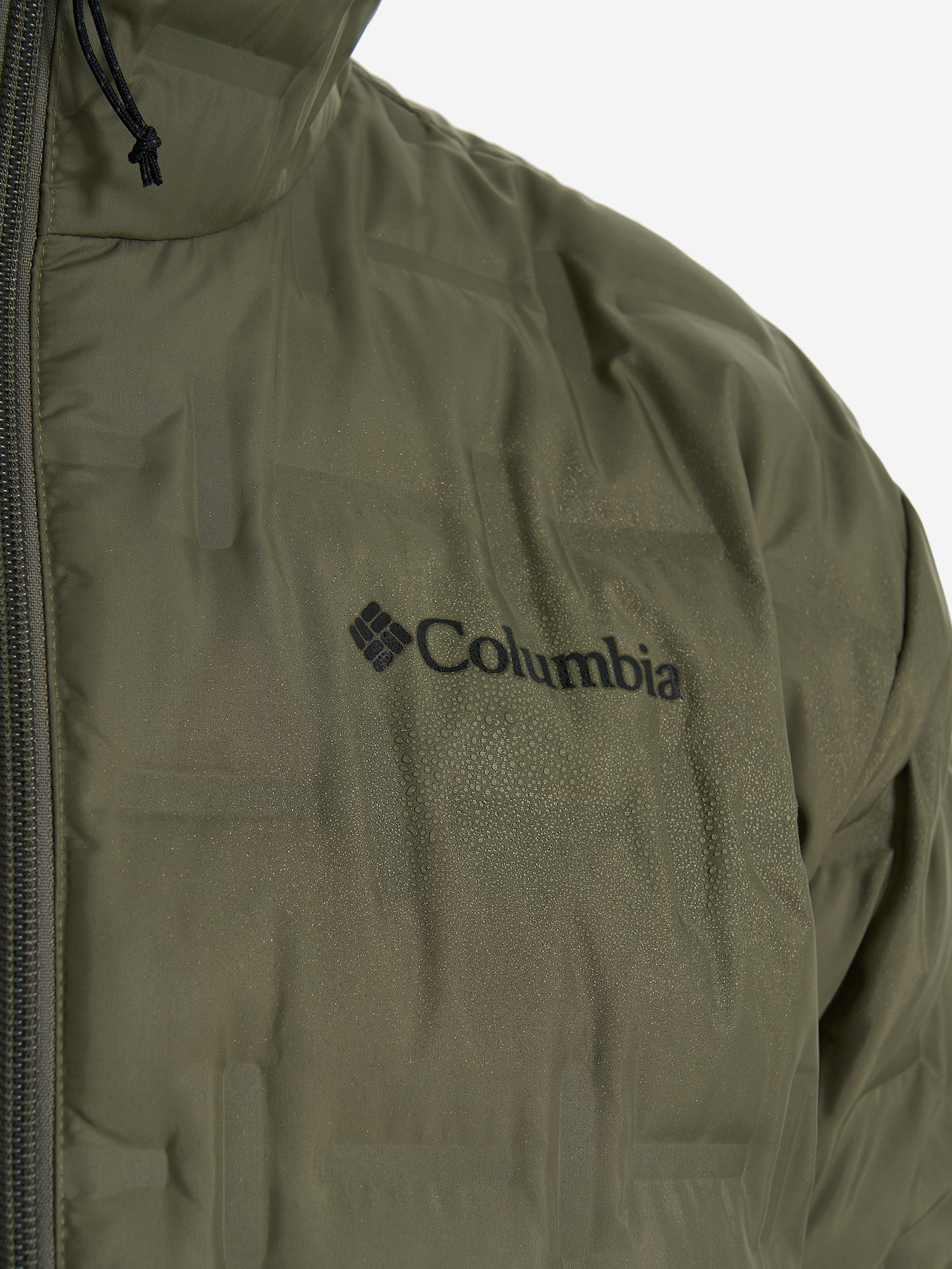 фото Пуховик мужской columbia delta ridge ii down hooded jacket, зеленый