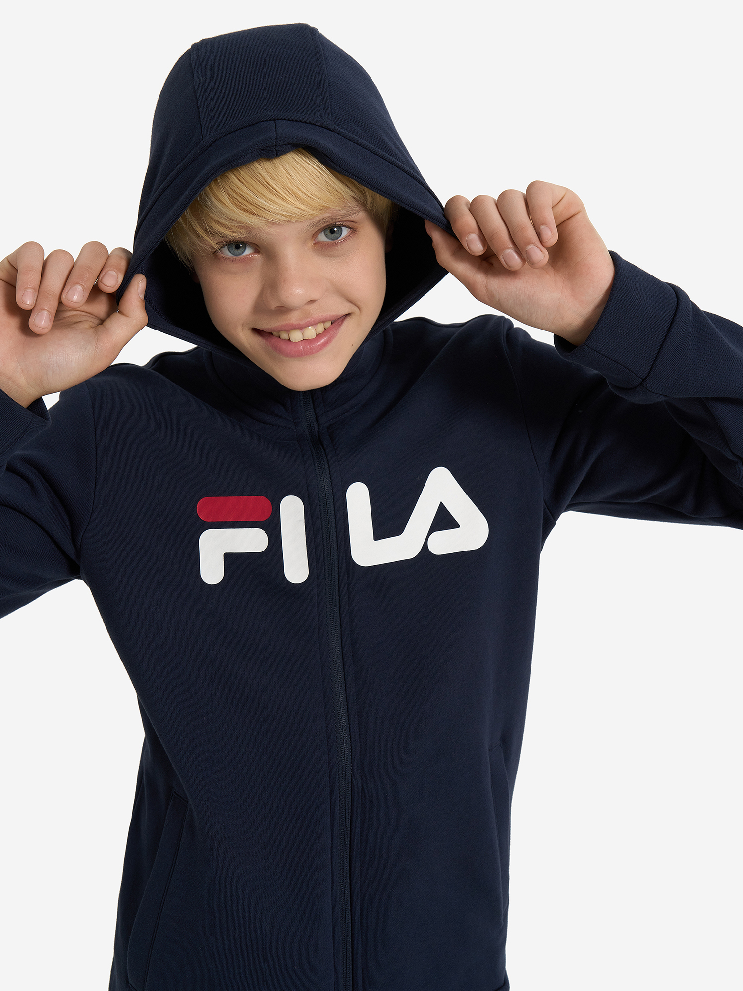 фото Толстовка для мальчиков fila, синий