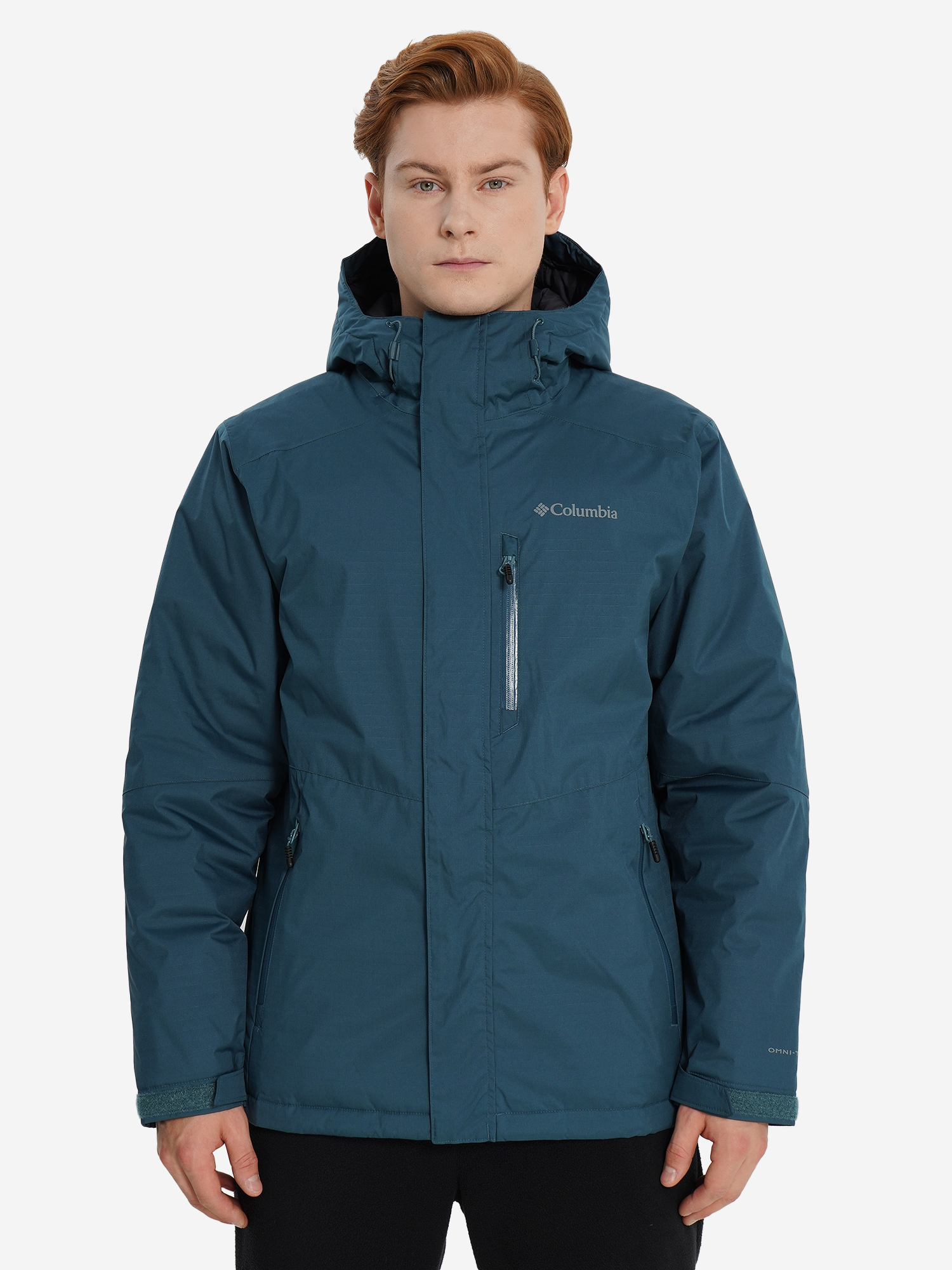 фото Куртка утепленная мужская columbia oak harbor ii insulated jacket, голубой