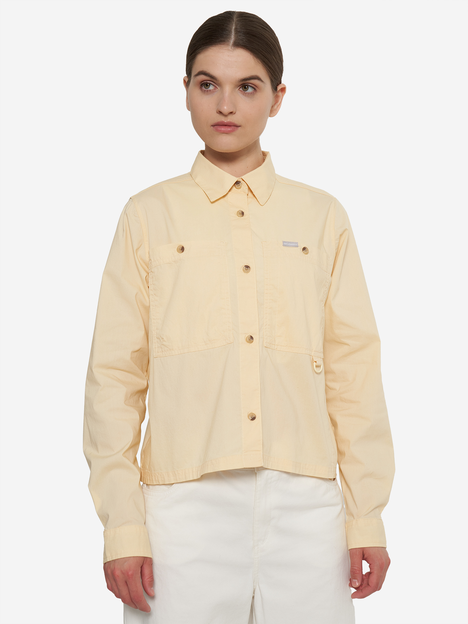 фото Рубашка женская columbia brea falls woven ls, желтый