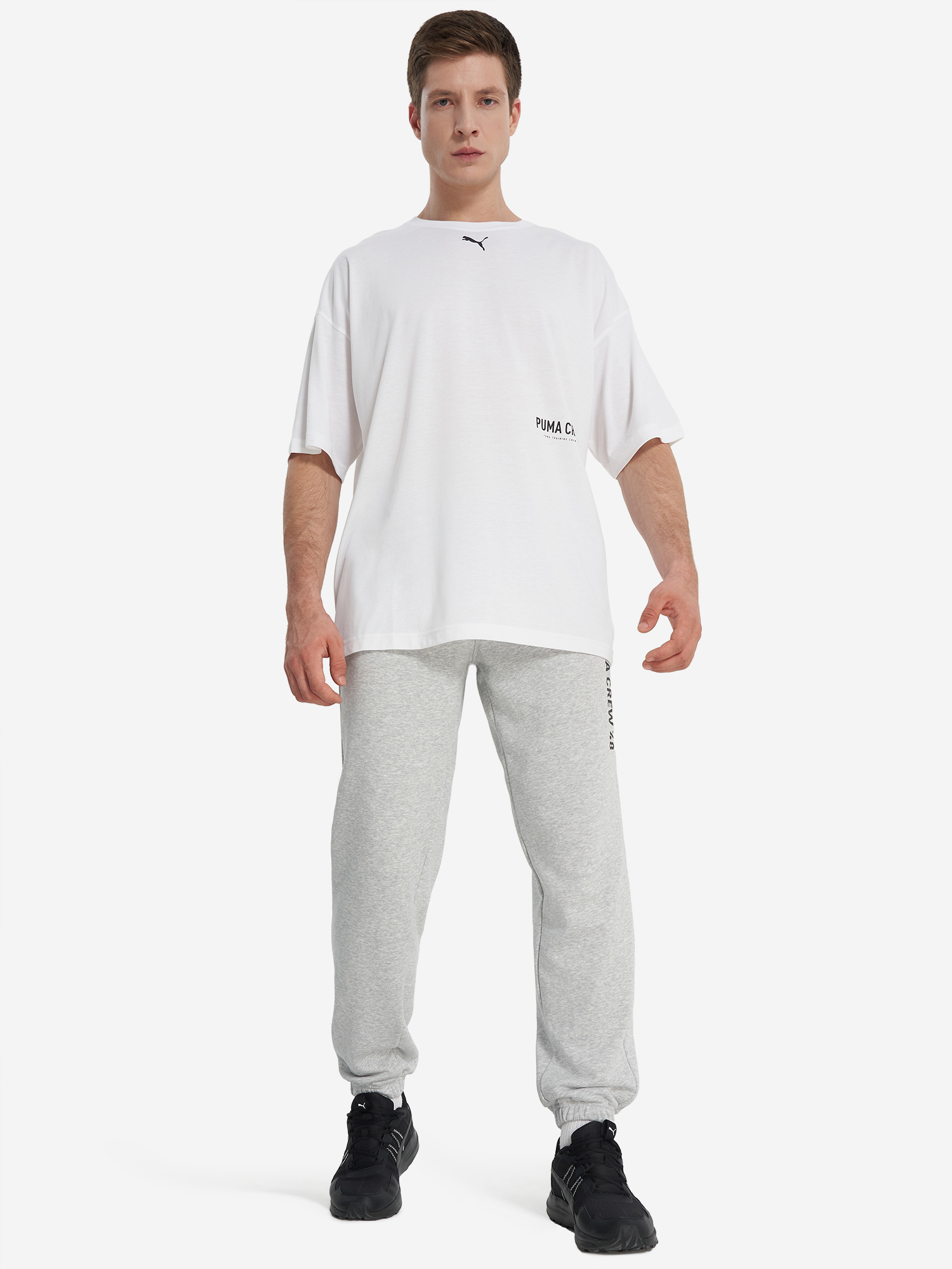 фото Брюки мужские puma graphic, серый