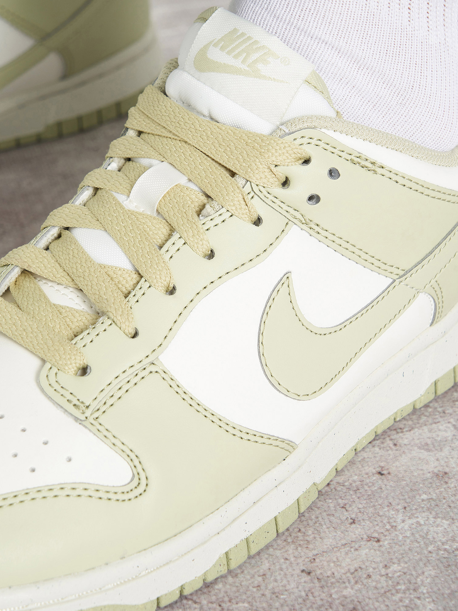 фото Кеды женские nike dunk, зеленый