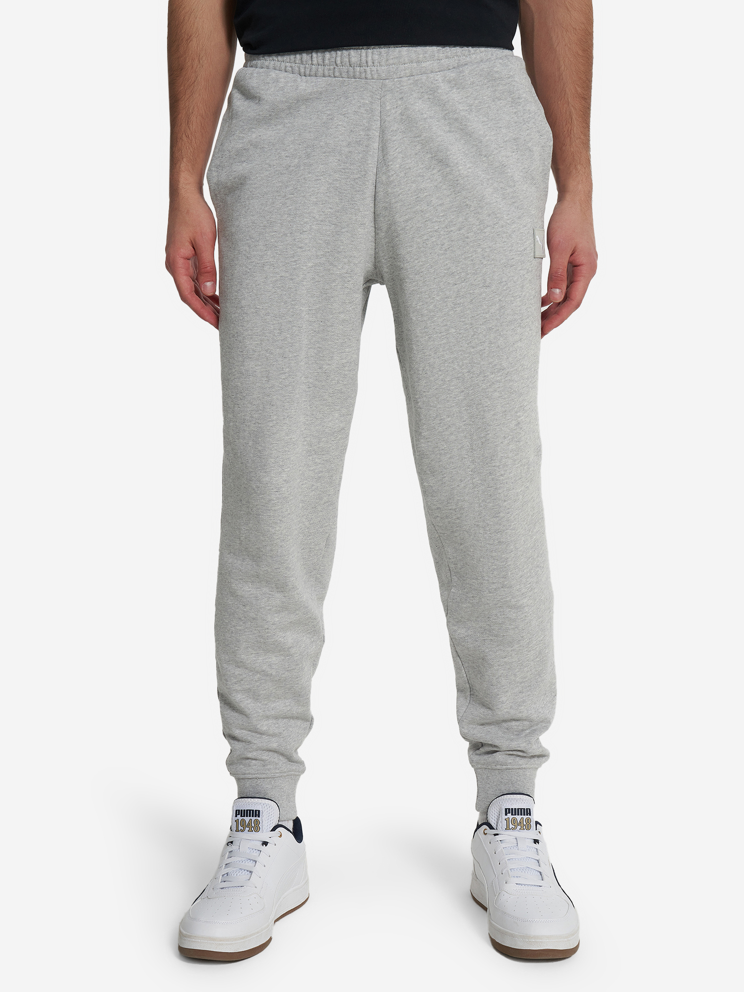 фото Брюки мужские puma ess elevated, серый