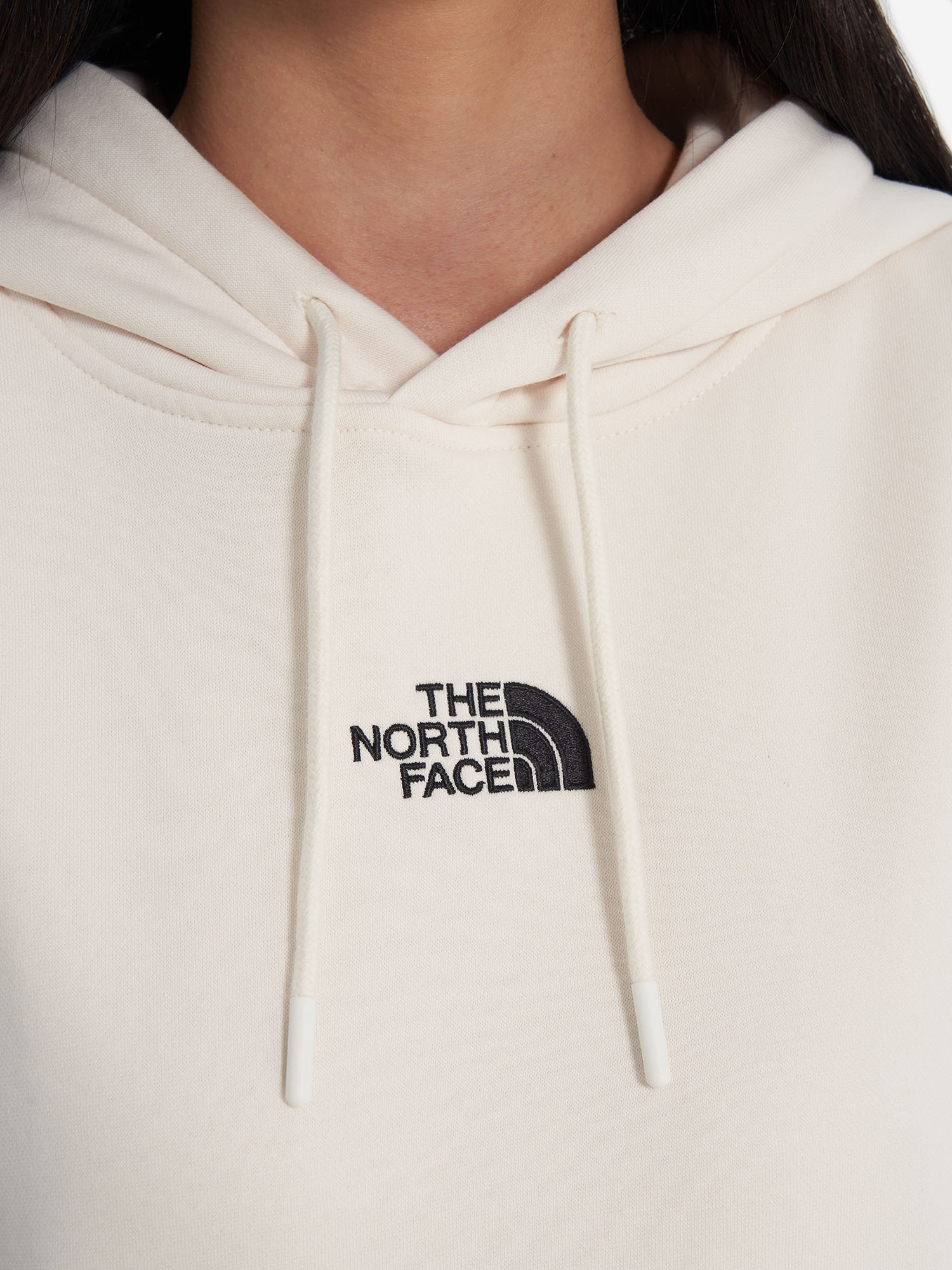 фото Худи женское оверсайз the north face essential, бежевый