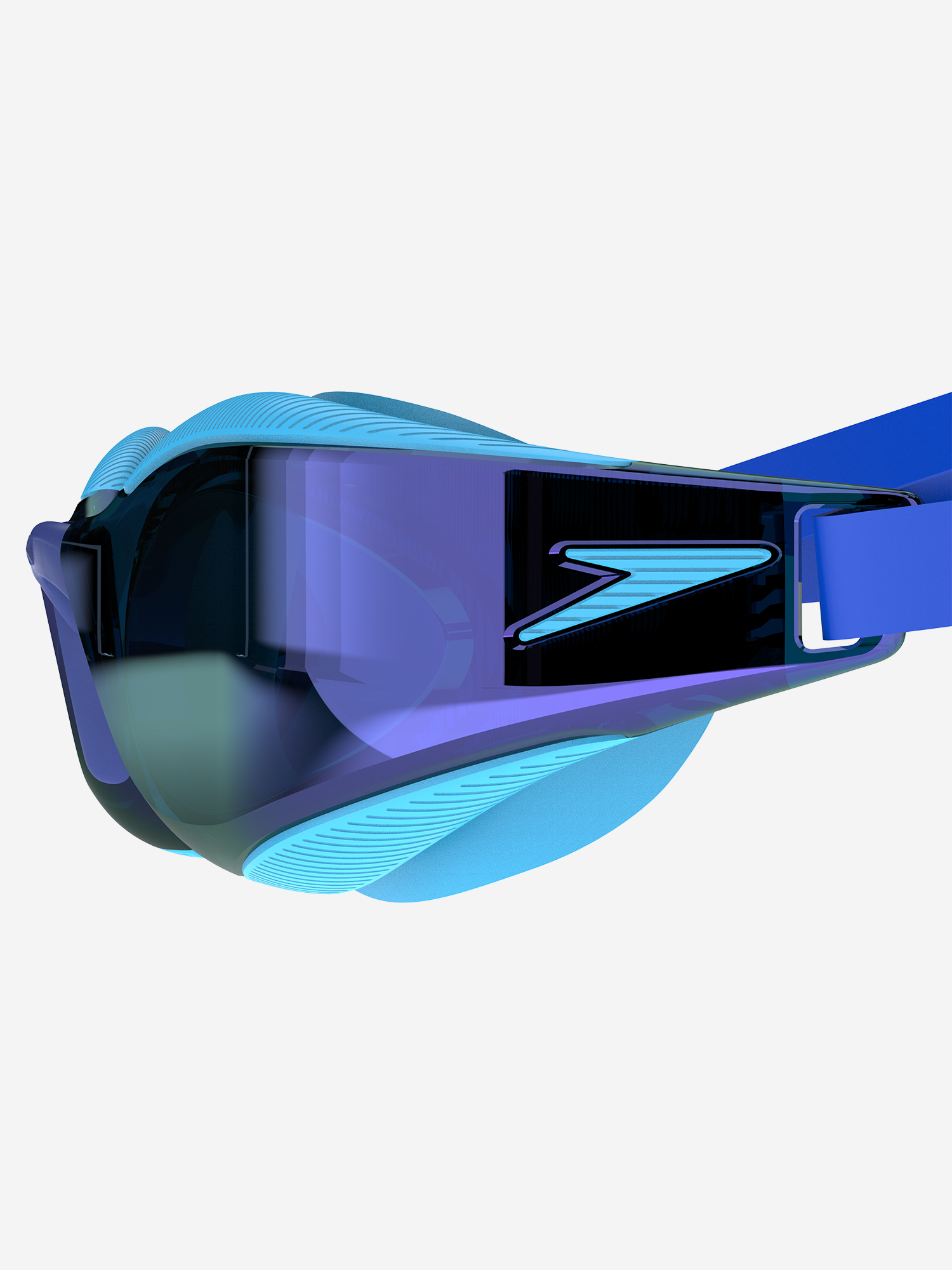 фото Очки для плавания детские speedo fastskin hyper elite mirror, синий