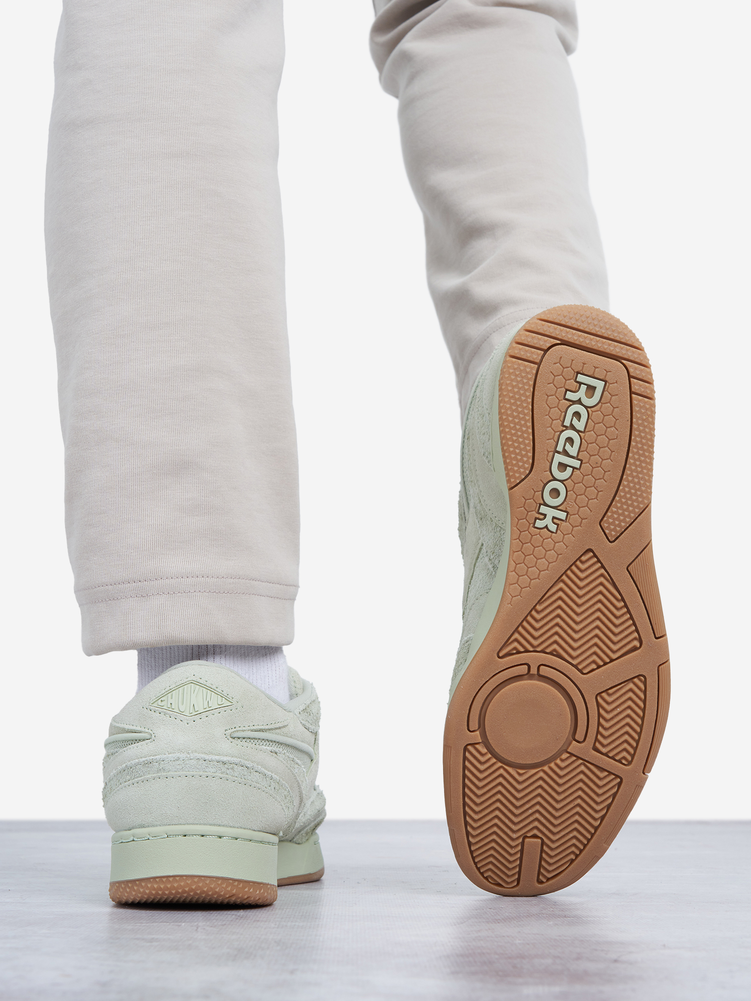 фото Кеды мужские reebok chukwu abuo, зеленый