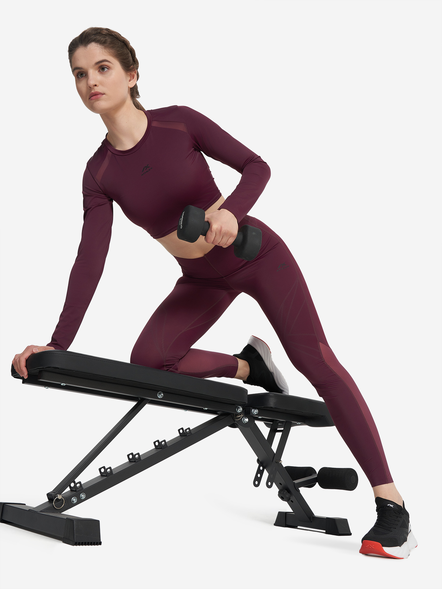 фото Лонгслив женский athlex, красный