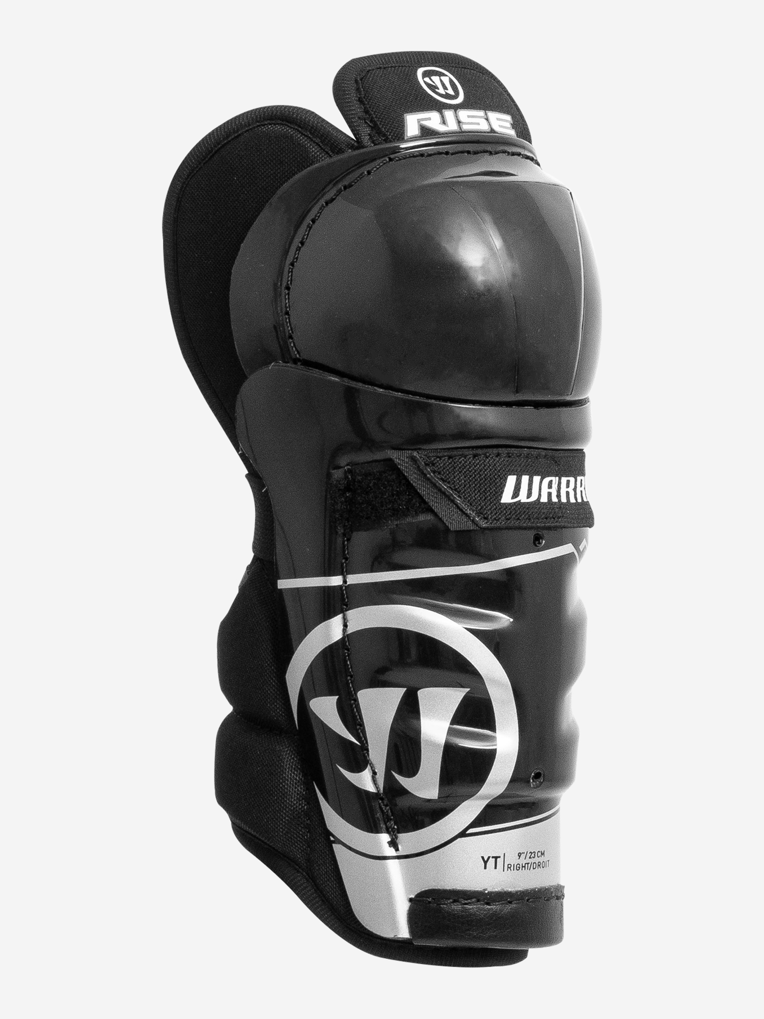 фото Щитки хоккейные детские warrior rise yth, черный
