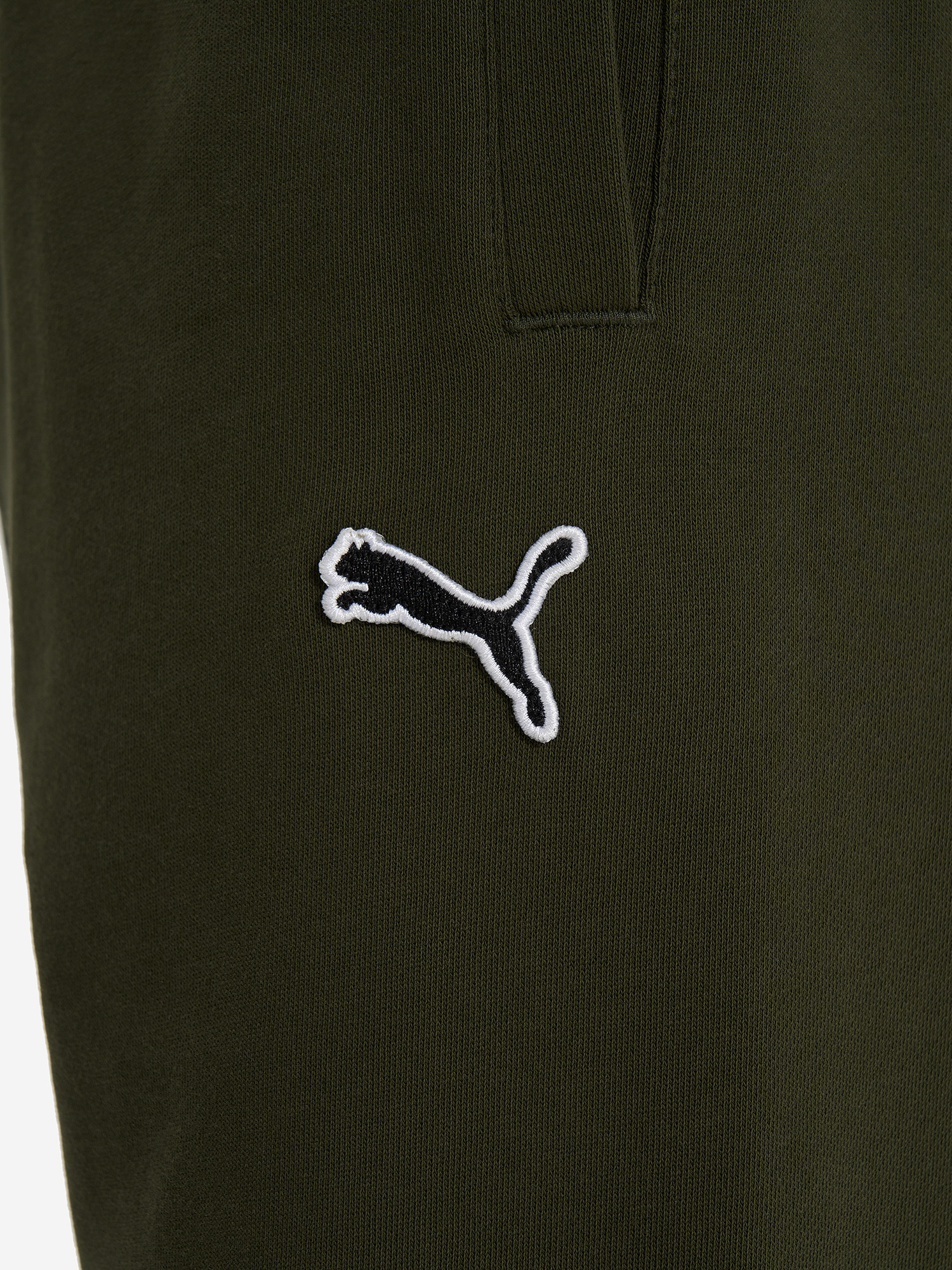 фото Брюки флисовые мужские puma, зеленый