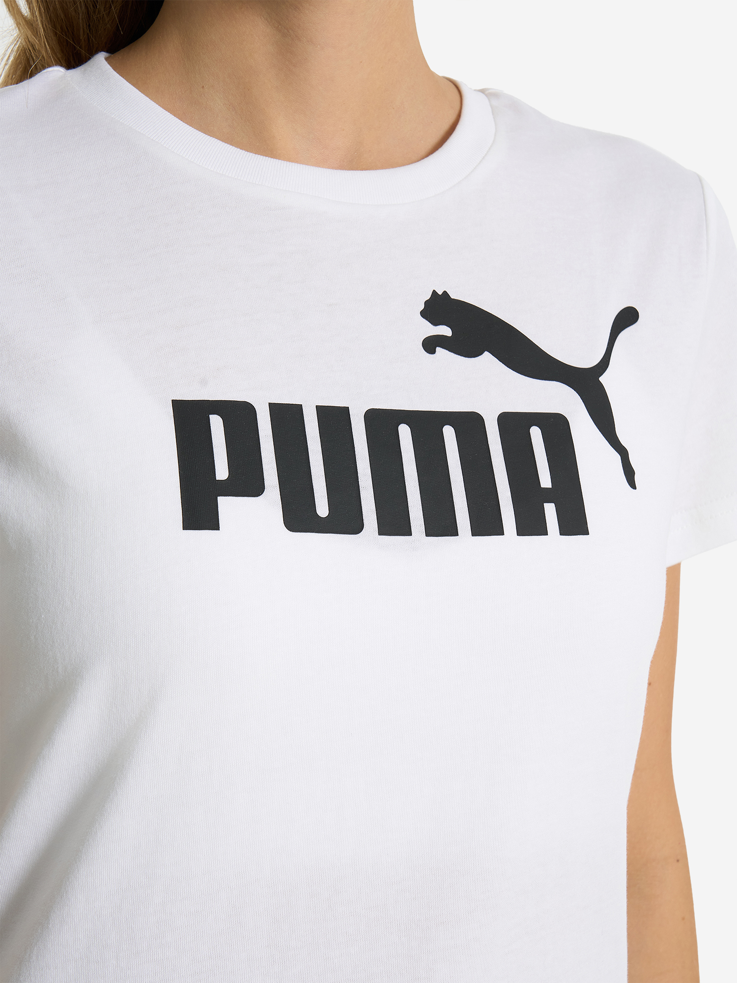 фото Футболка женская puma ess no. 1 logo, белый