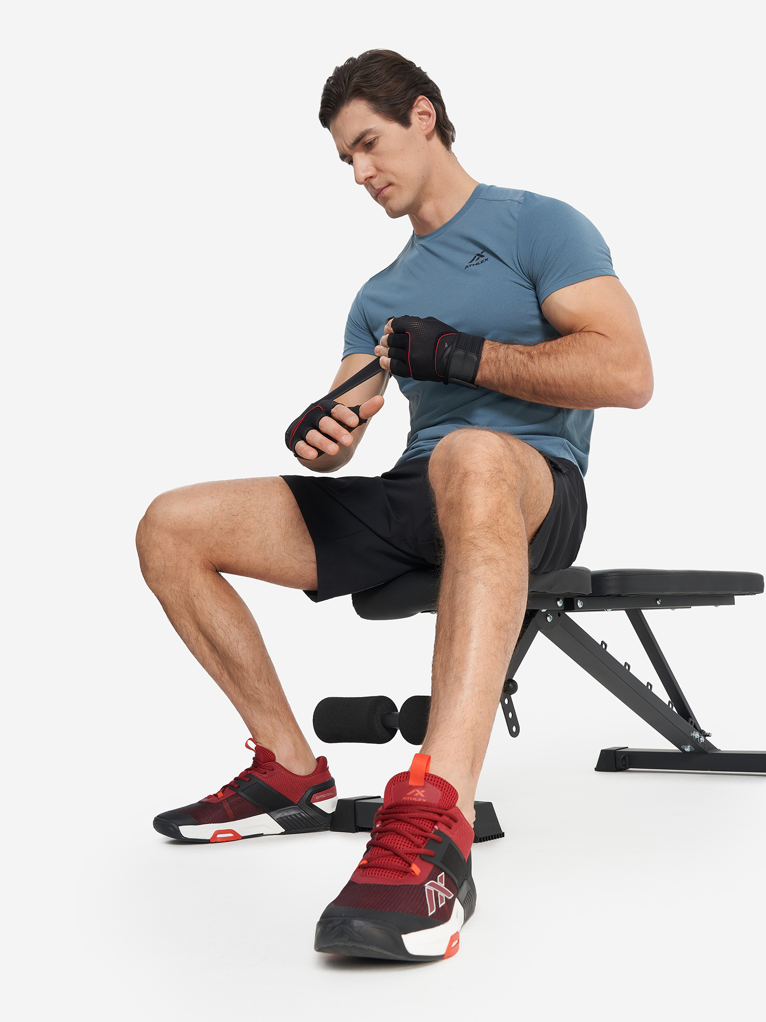 фото Футболка мужская athlex, серый