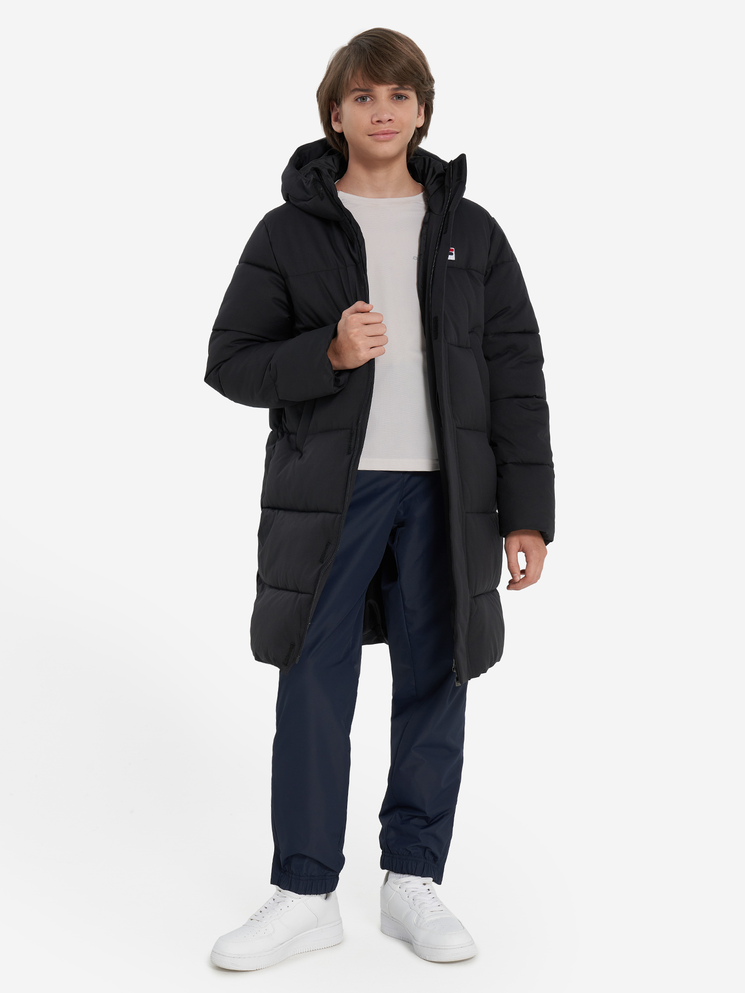 фото Пуховик для мальчиков fila, черный