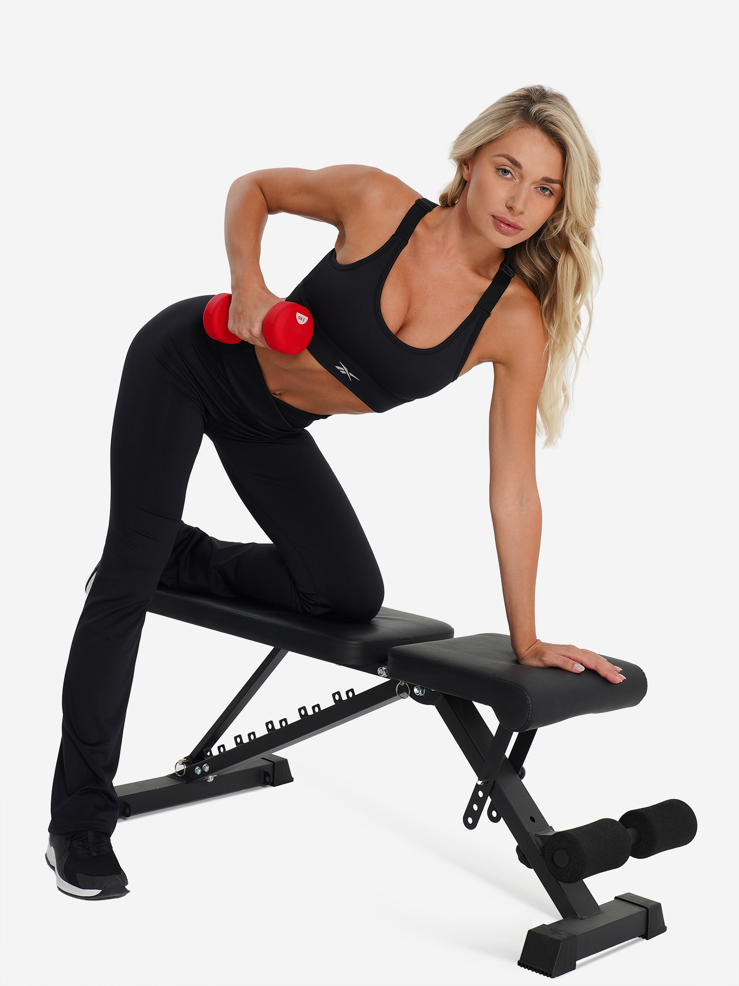 фото Топ бра спортивный reebok core, черный