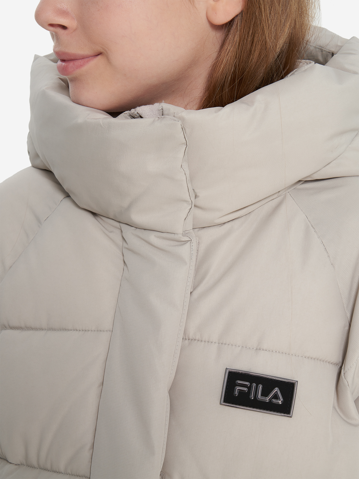 фото Пальто утепленное для девочек fila, серый