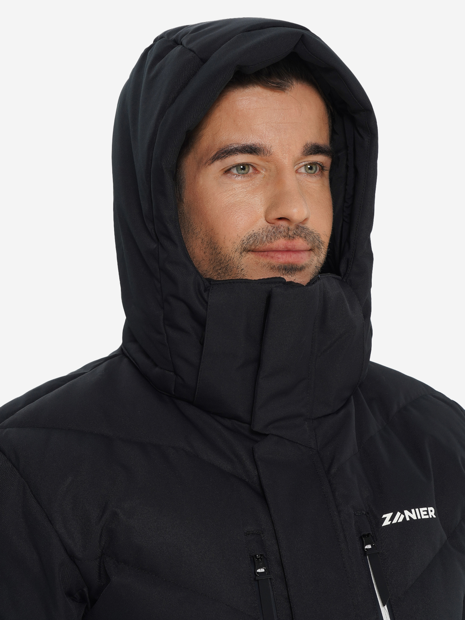 фото Пуховик мужской zanier, черный
