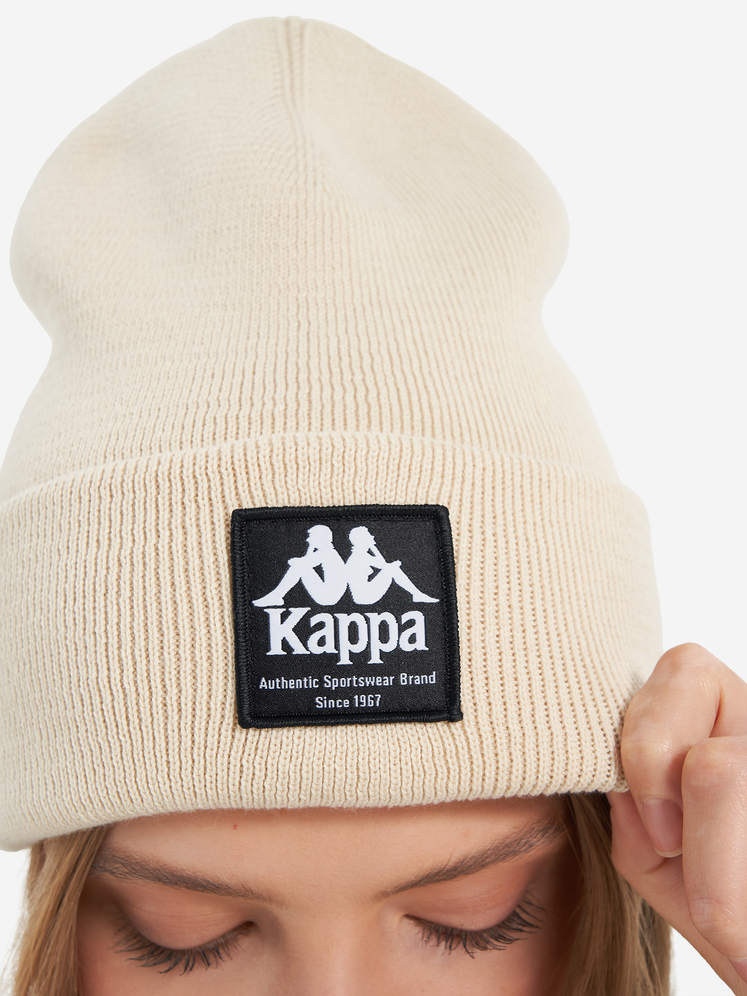 фото Шапка kappa, бежевый
