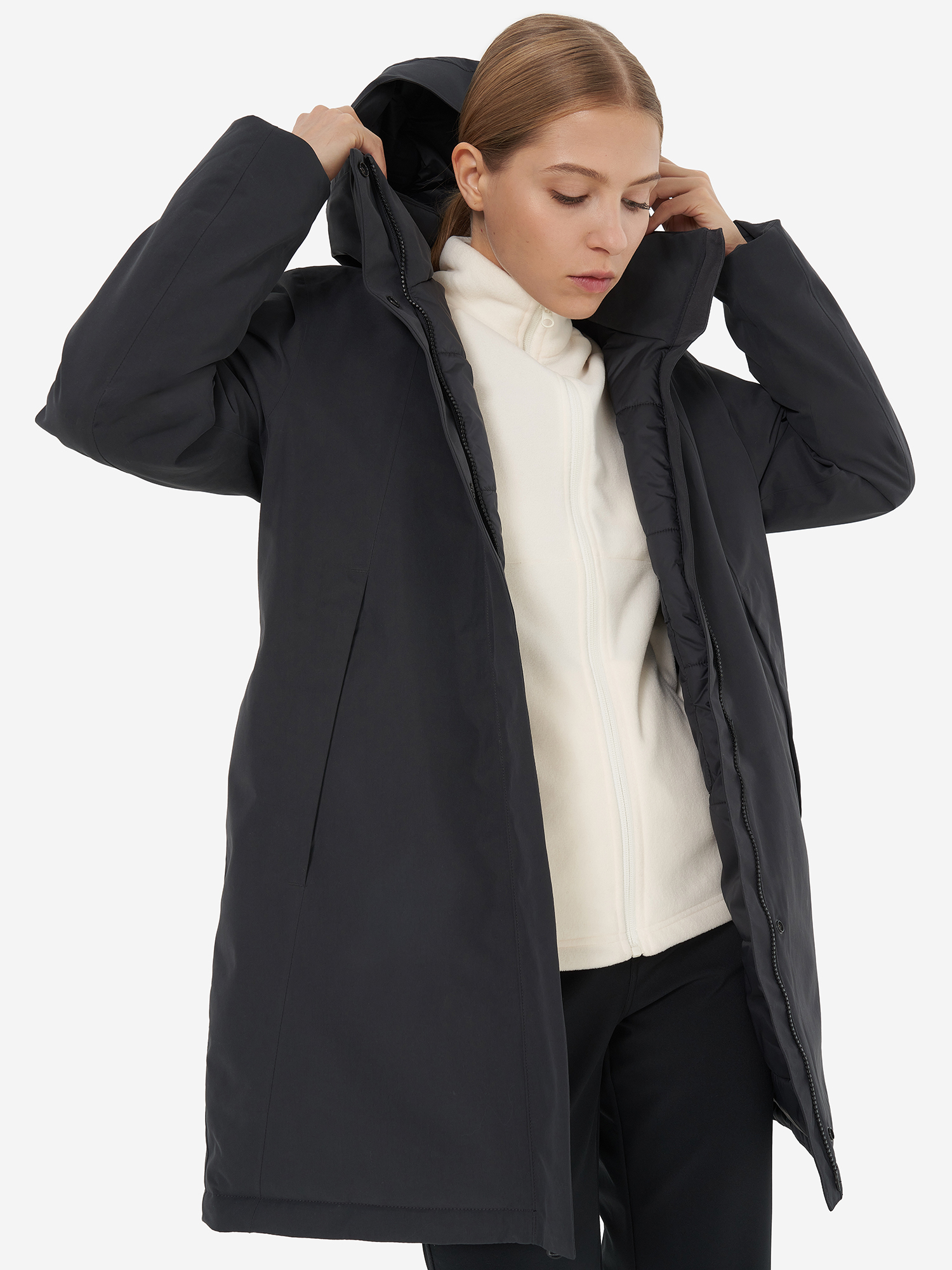фото Куртка утепленная женская jack wolfskin salier, серый