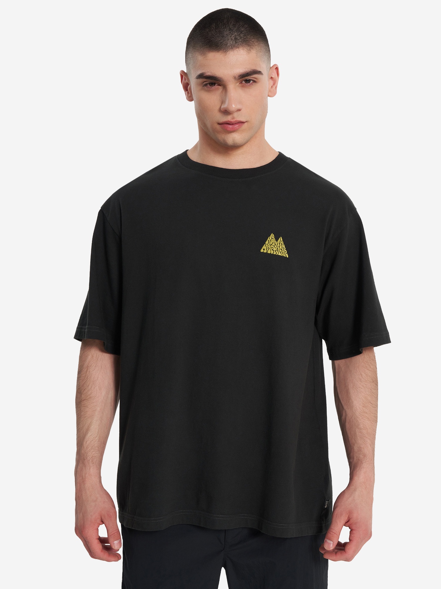 фото Футболка мужская mountain hardwear mountains collab short sleeve, серый