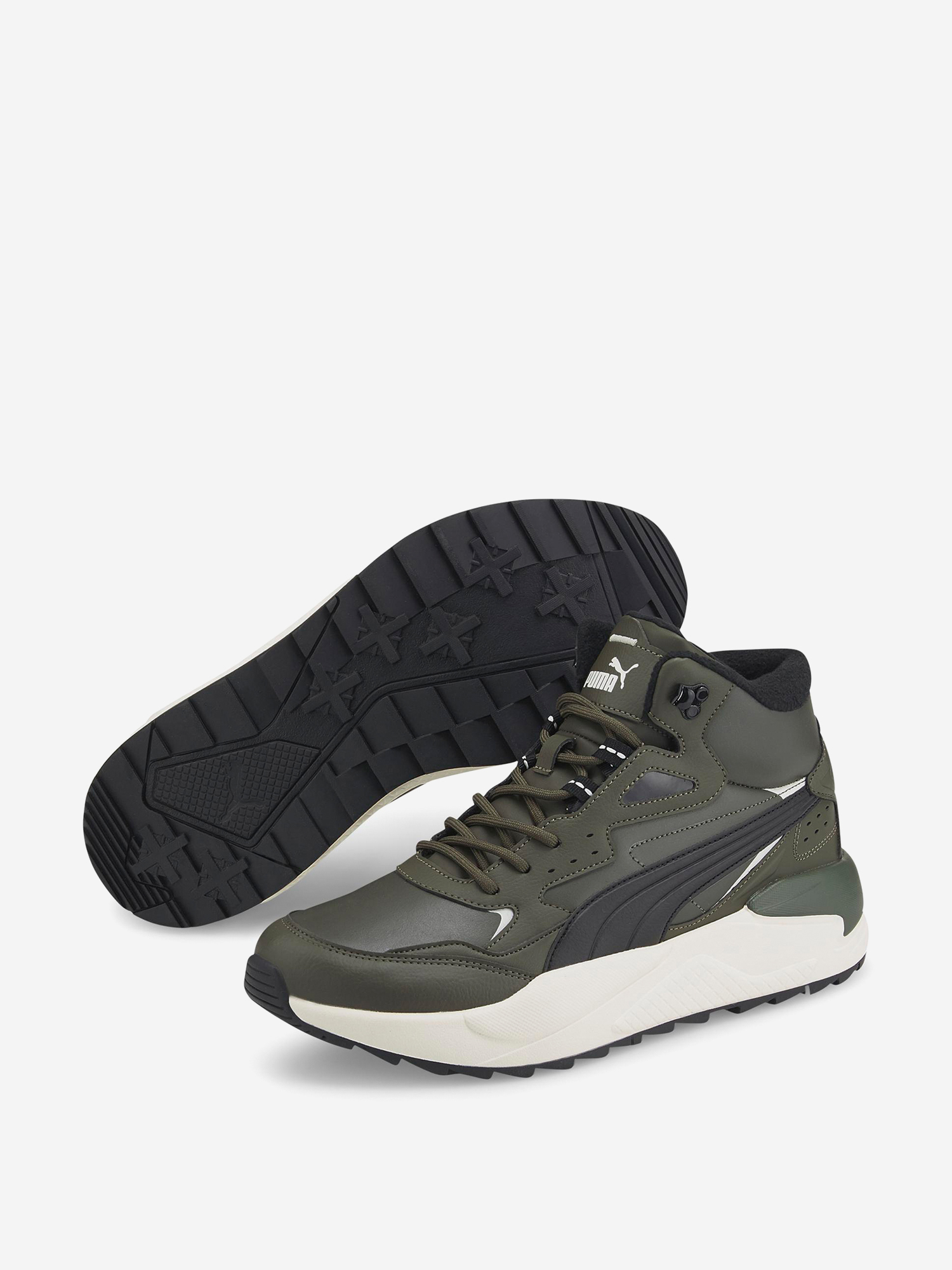 фото Кроссовки утепленные мужские puma x-ray speed, зеленый