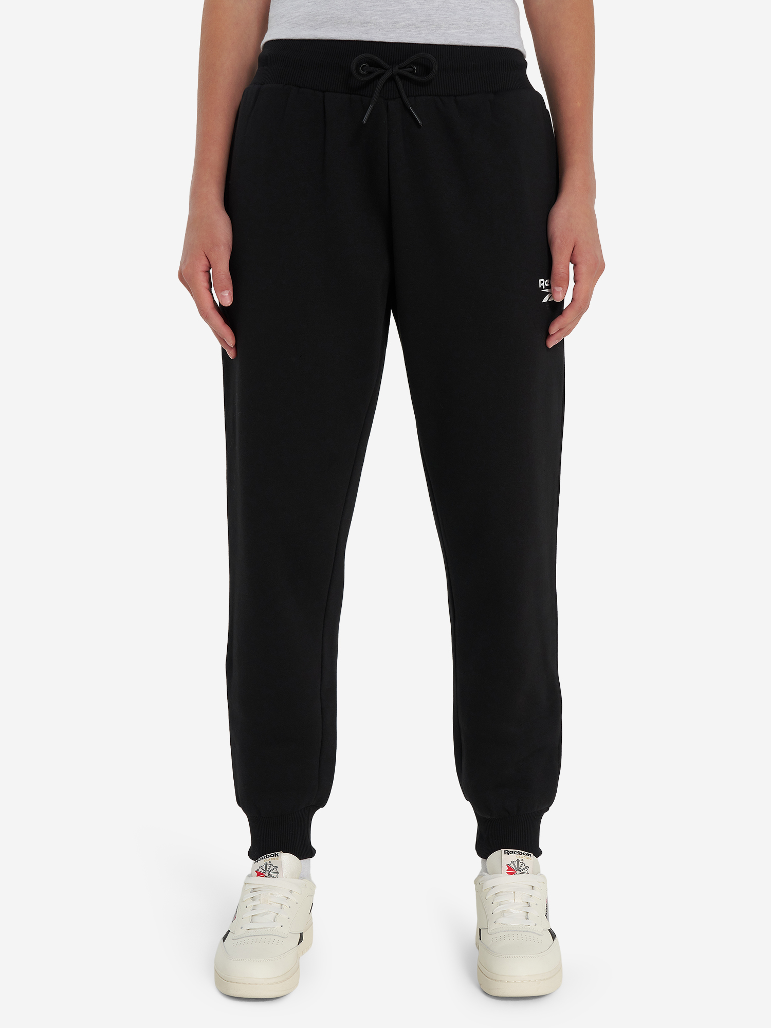 фото Брюки женские reebok erika cuffed, черный
