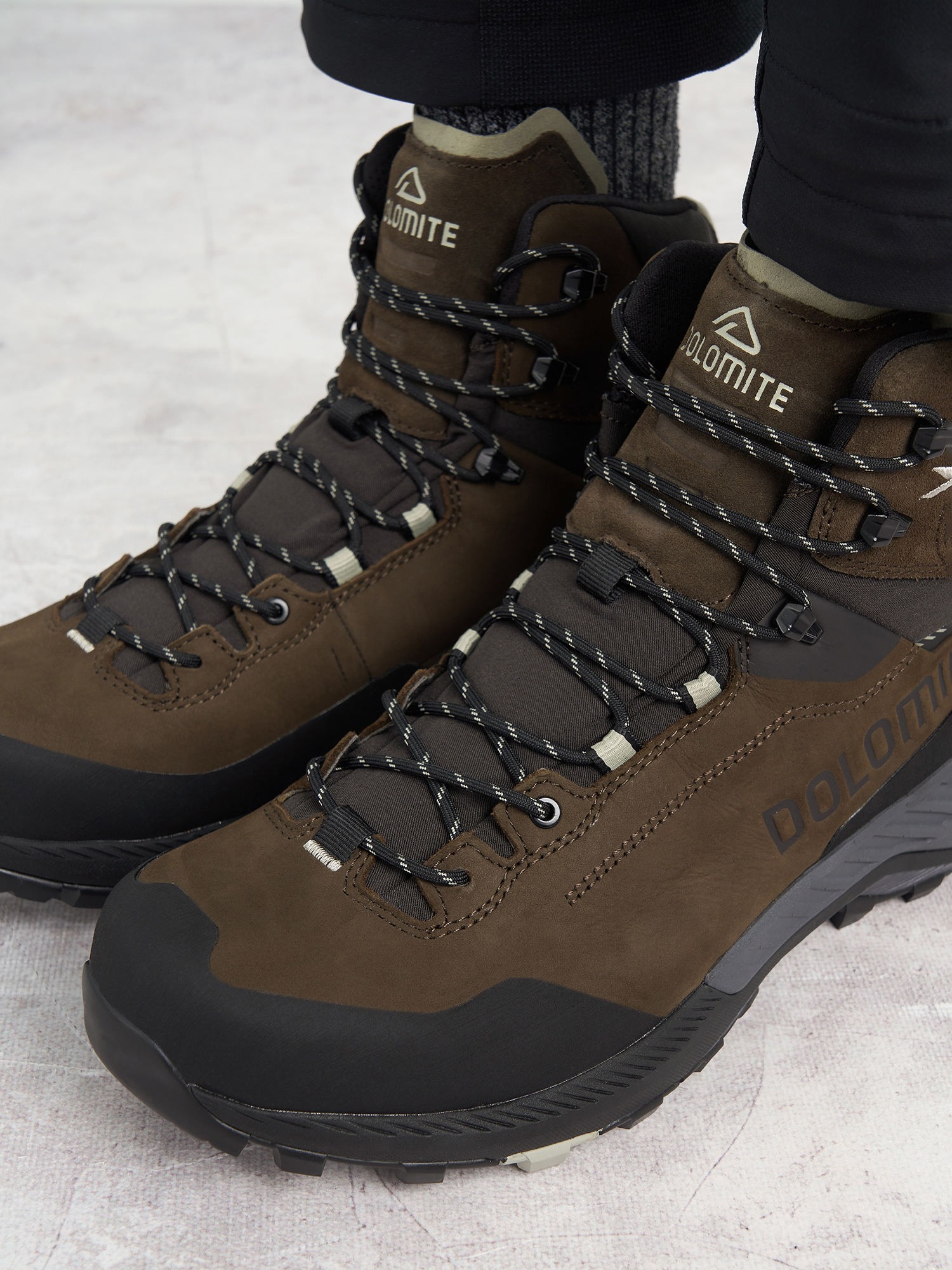 фото Ботинки мужские dolomite vernale leather gore-tex, коричневый