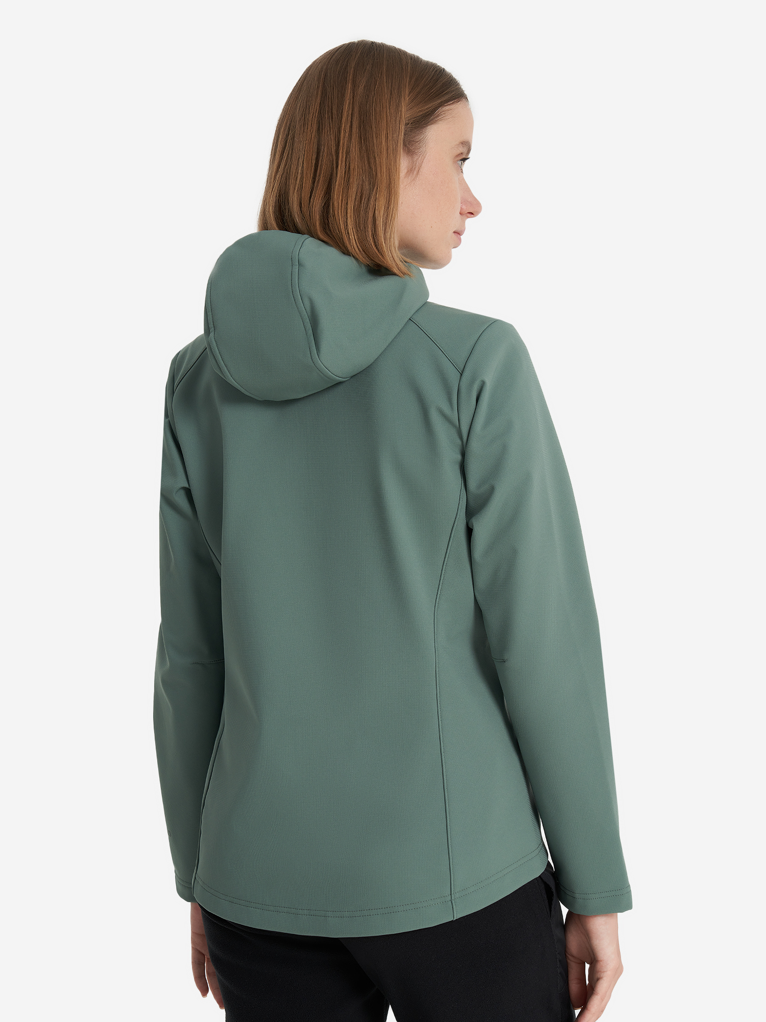 фото Куртка софтшелл женская jack wolfskin bornberg, зеленый