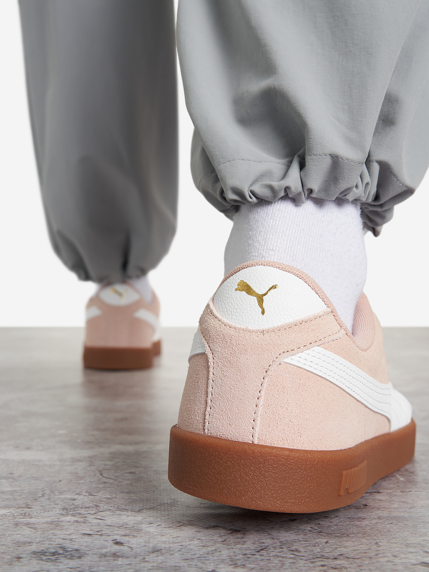 фото Кеды женские puma club ii, бежевый