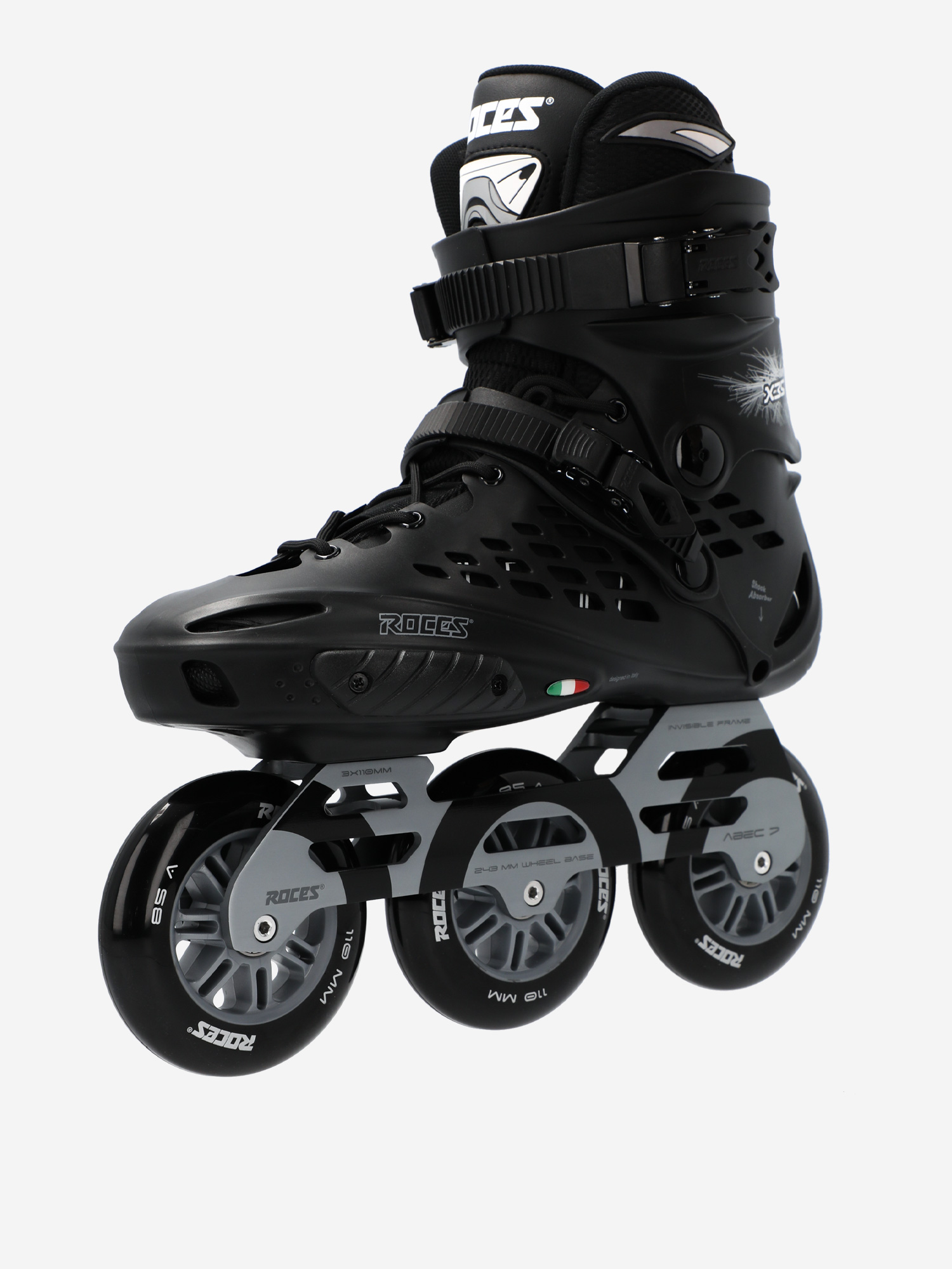 фото Роликовые коньки roces x35 3x110 tif, черный