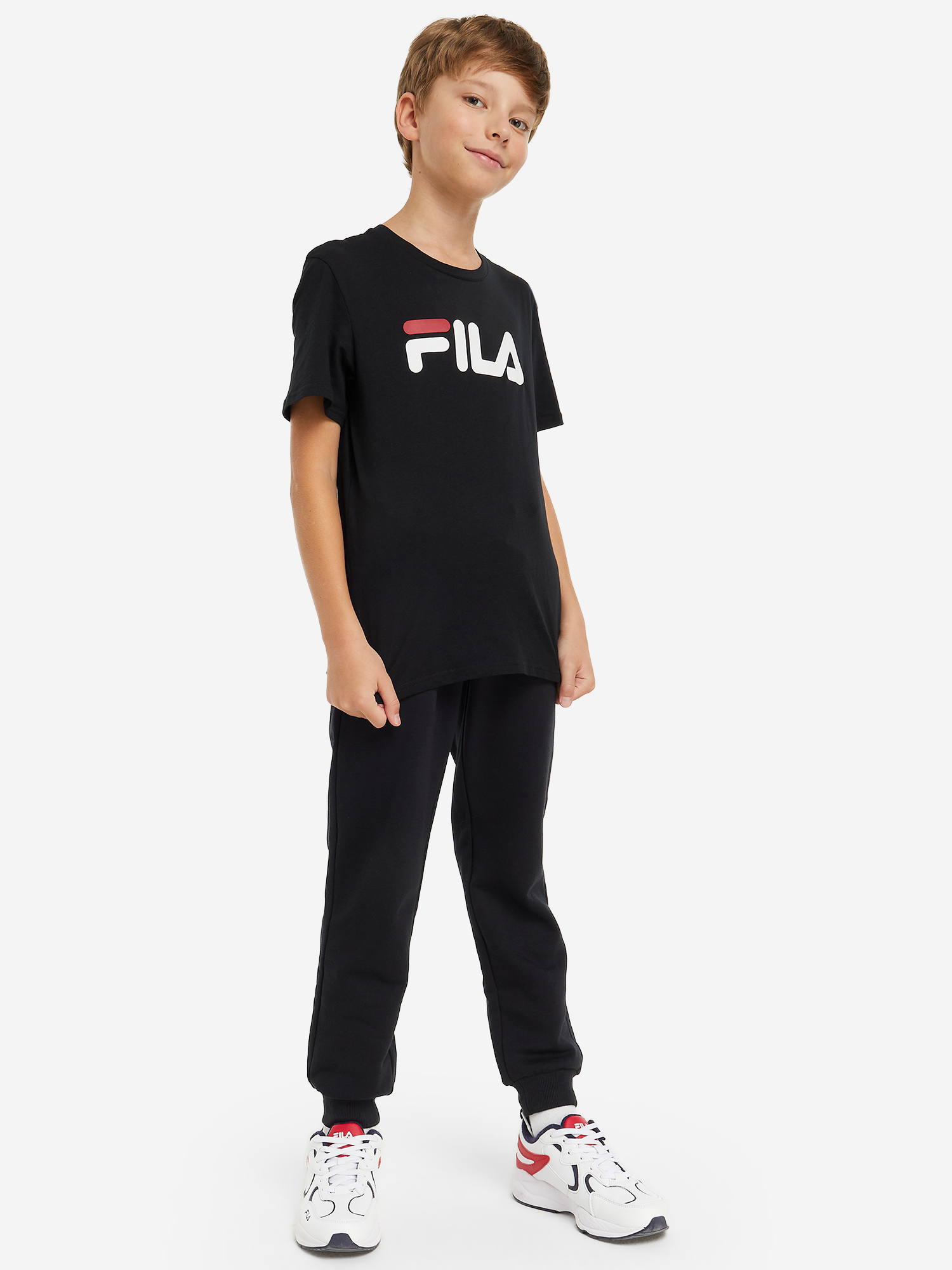 фото Футболка для мальчиков fila, черный