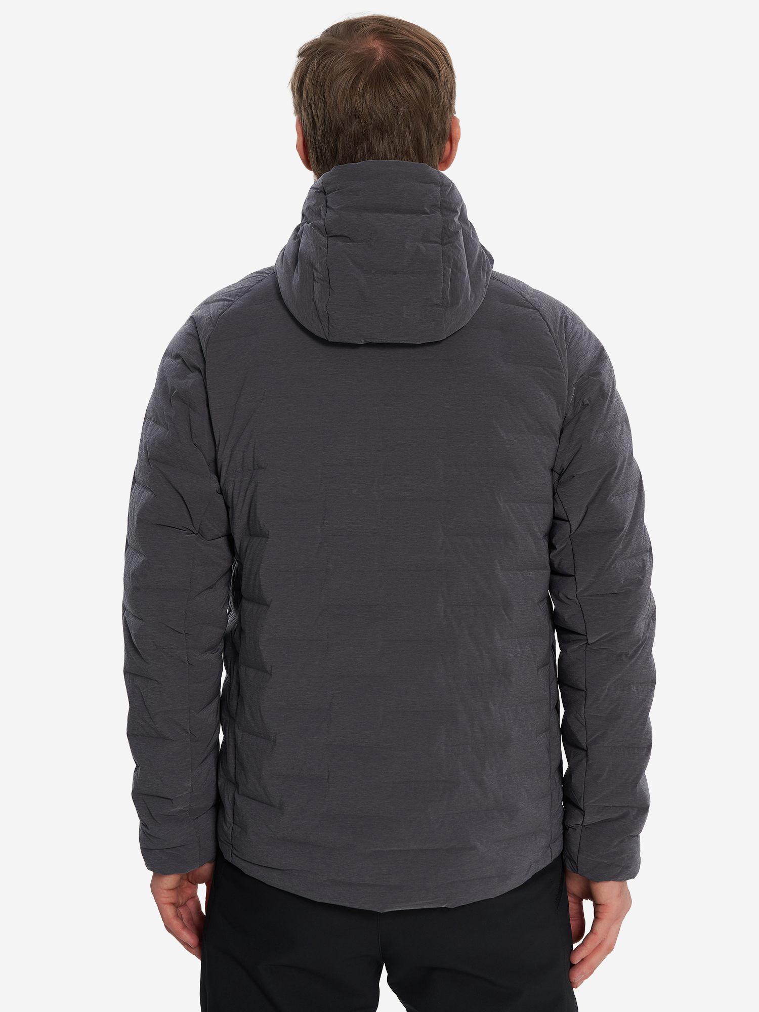 фото Пуховик мужской mountain hardwear stretchdown hoody, серый