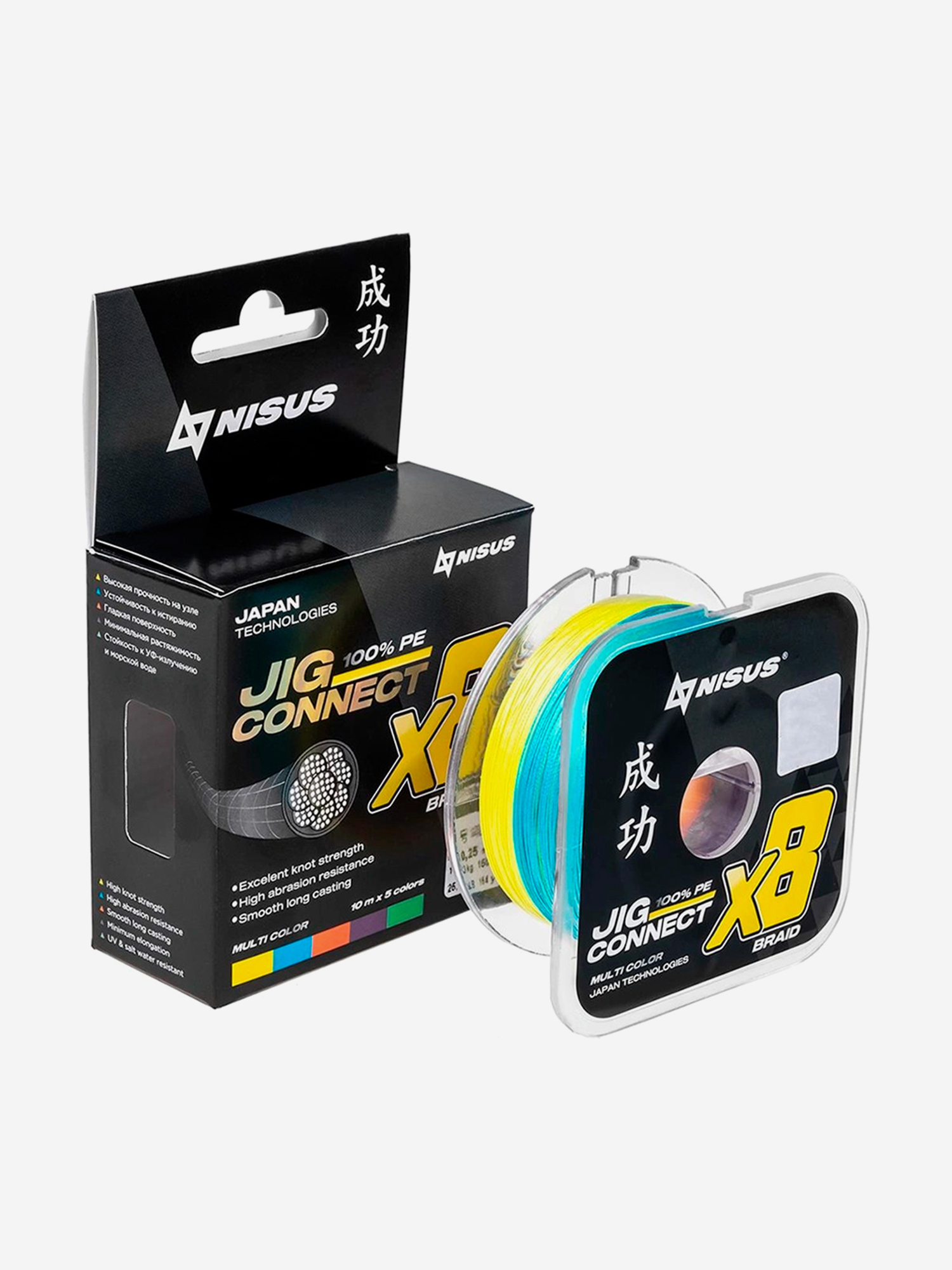 Шнур плетеный для рыбалки NISUS JIG CONNECT X8 PE, 150м, 0,18мм, 10,5кг, мультиколор, Мультицвет
Шнур плетеный для рыбалки NISUS JIG CONNECT X8 PE, 150м, 0,18мм, 10,5кг, мультиколор, Мультицвет