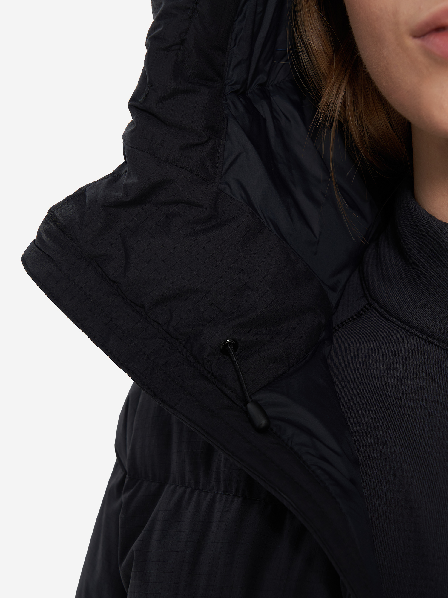 фото Пуховик женский mountain hardwear nevadan down long parka, черный